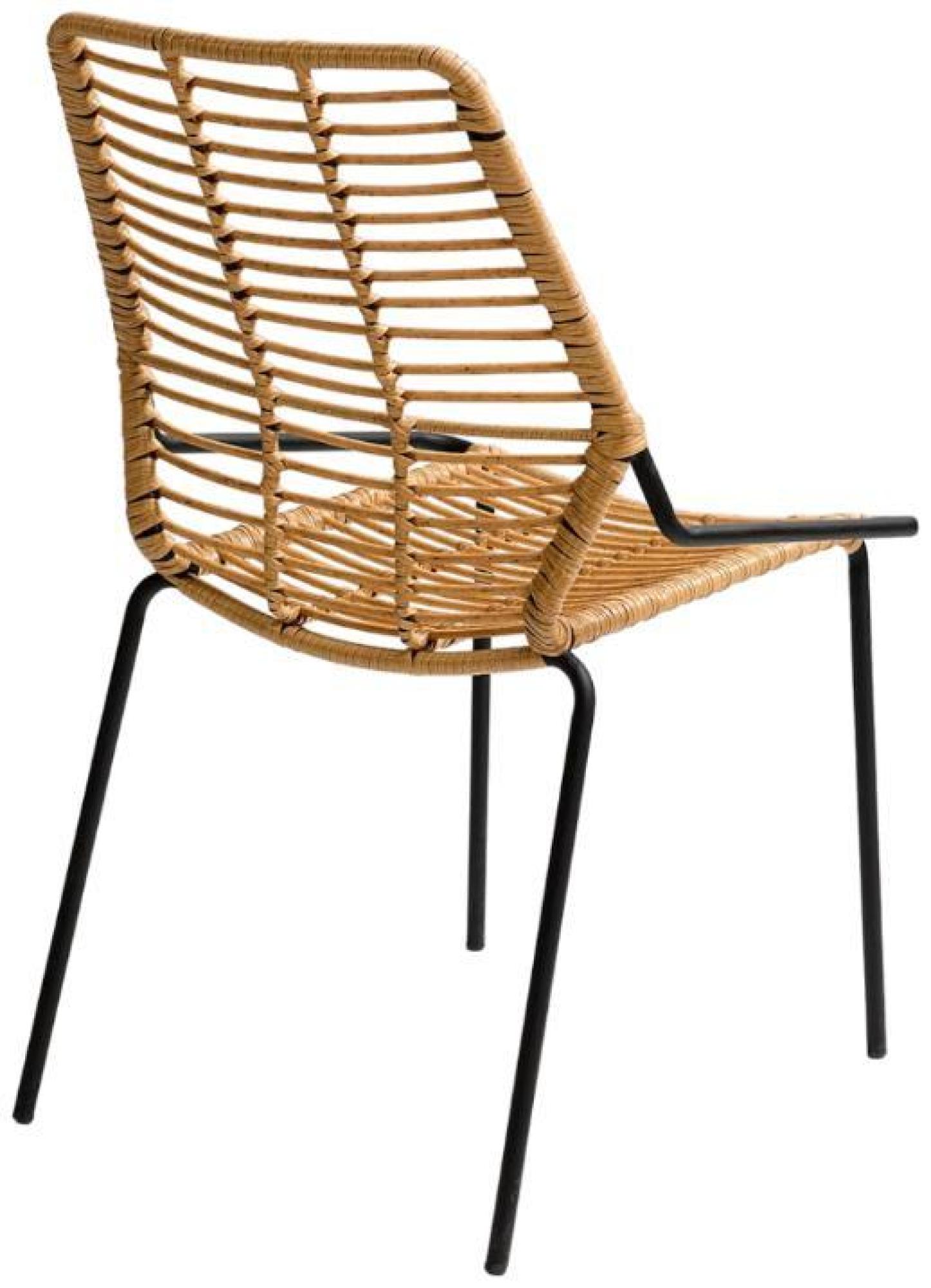 Product photograph of 2 X Crisal Decoracion Natural Stackable Rattan Chair from Choice Furniture Superstore.