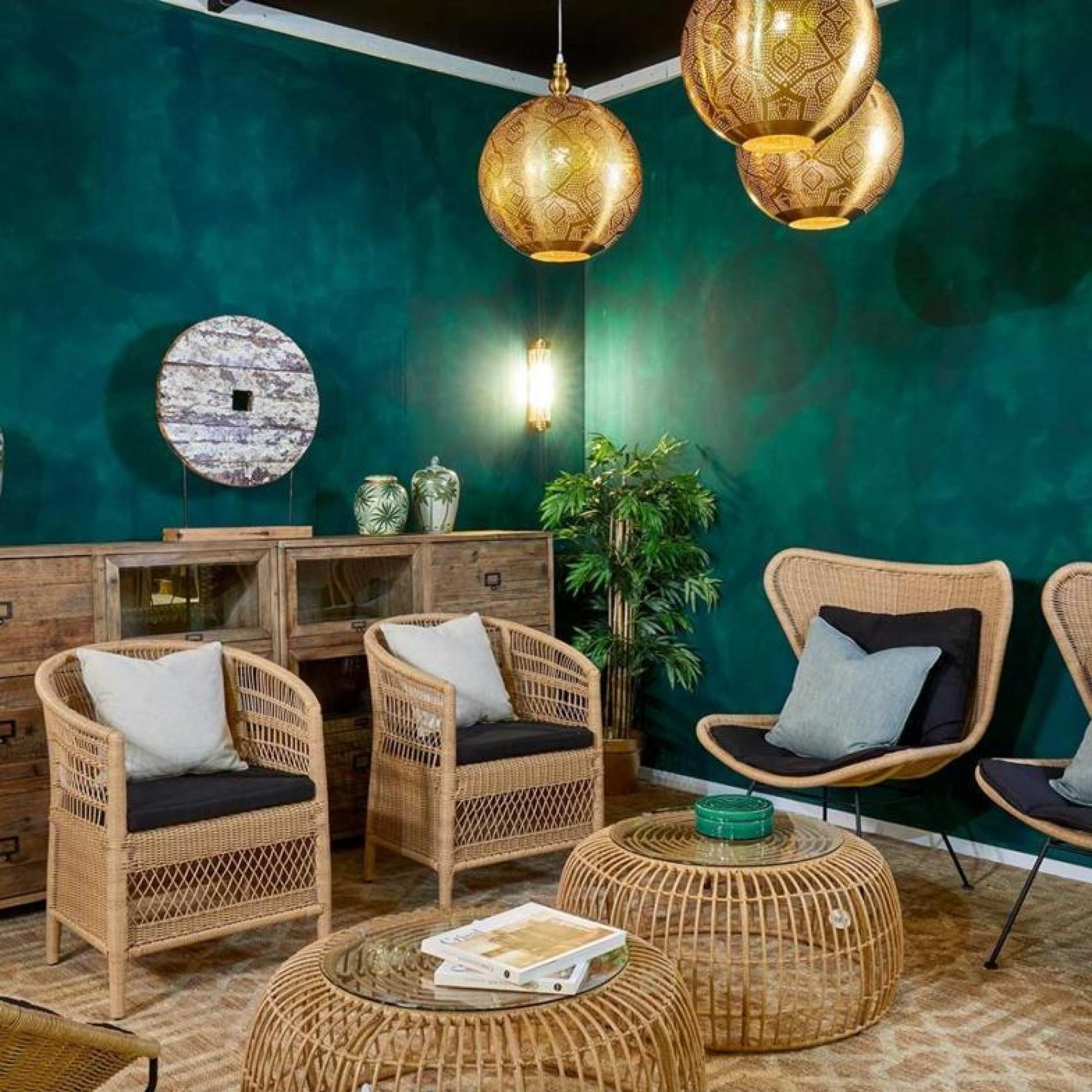 Product photograph of Crisal Decoracion Natural Outdoor Round Coffee Table from Choice Furniture Superstore.