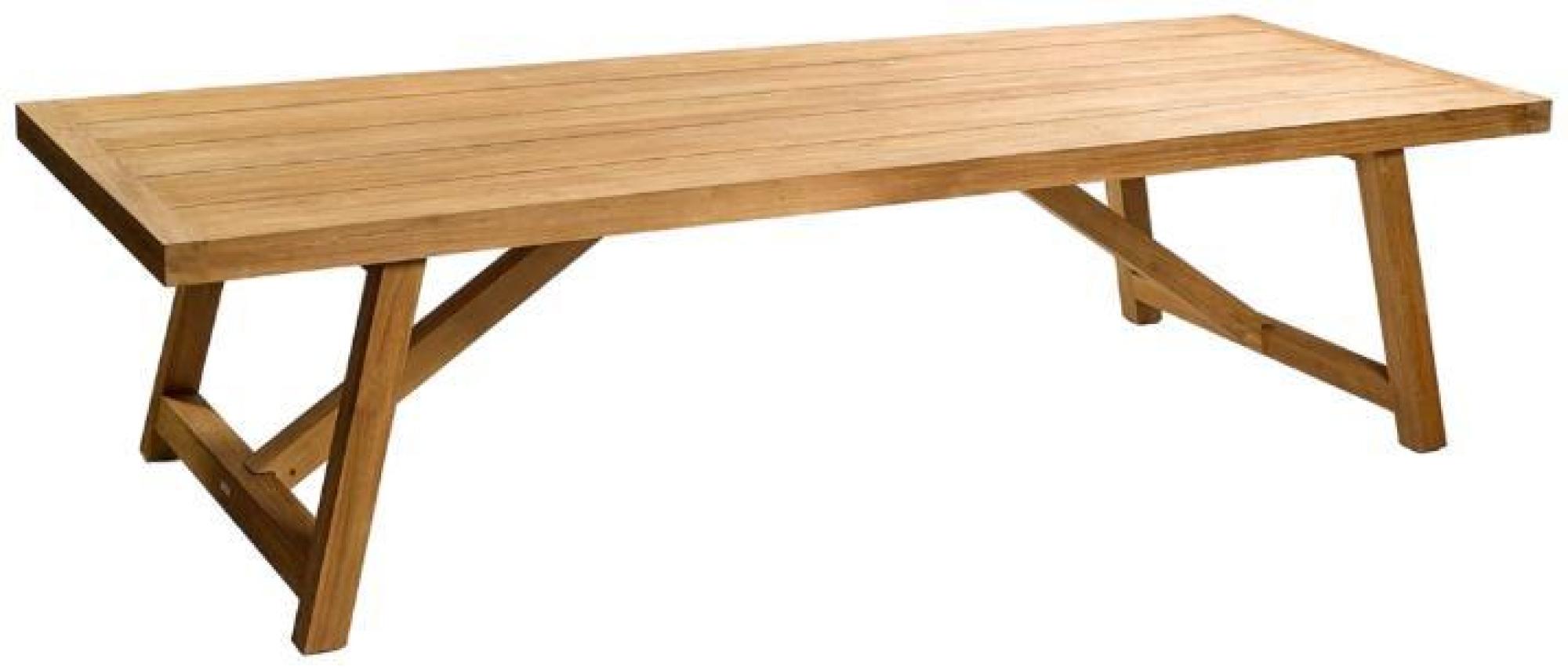 Product photograph of Natural Rectangular Outdoor Dining Table - 6 Seater from Choice Furniture Superstore.