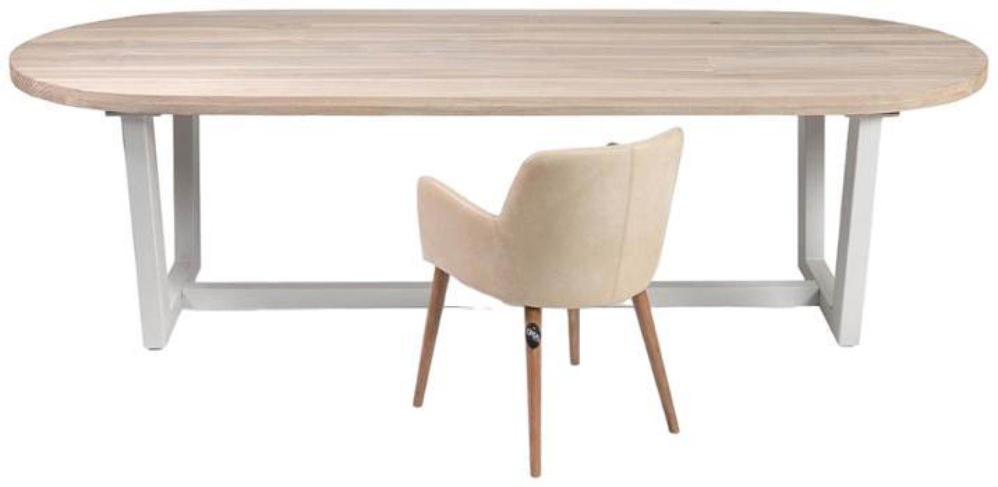 Product photograph of Crisal Decoracion Stone Oval Dining Table - 8 Seater from Choice Furniture Superstore.