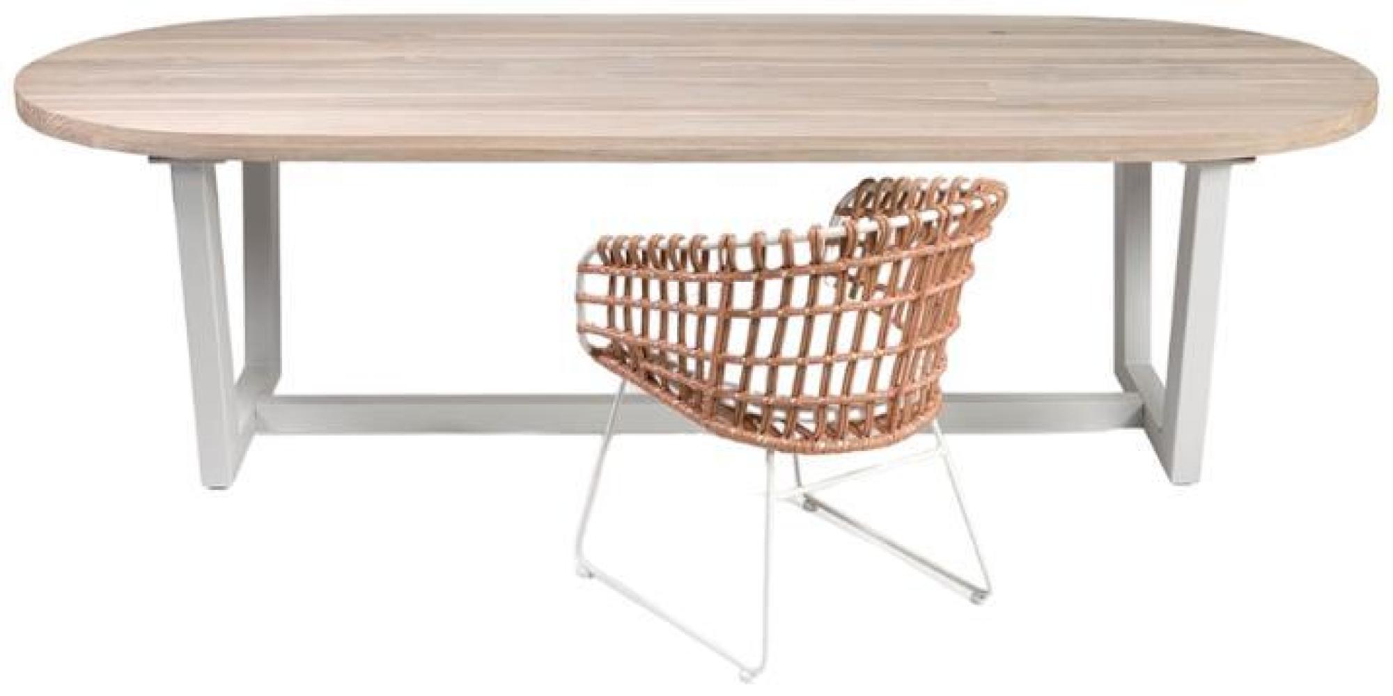 Product photograph of Crisal Decoracion Stone Oval Dining Table - 8 Seater from Choice Furniture Superstore.
