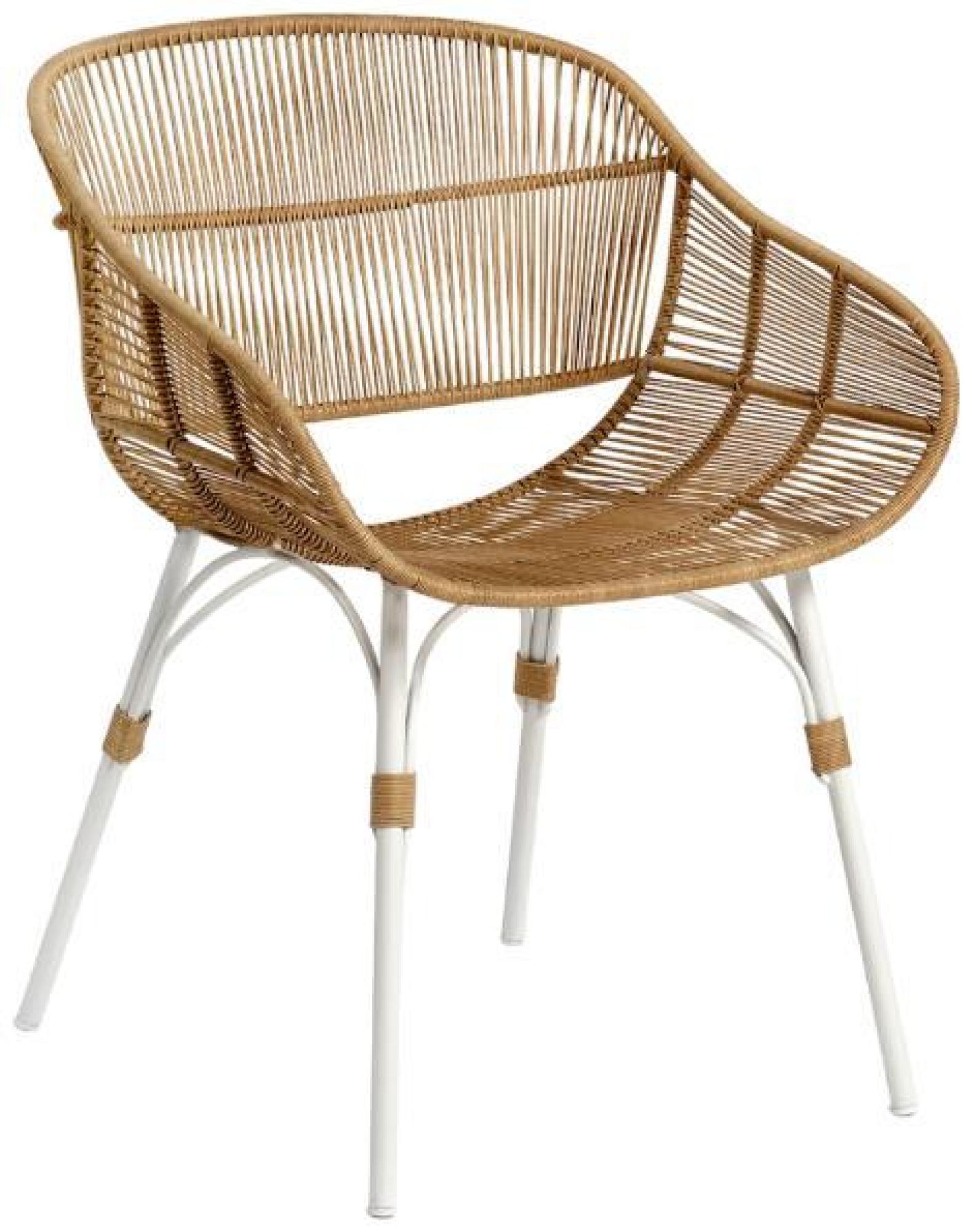 Product photograph of Natural Arms Outdoor Chair Sold In Pairs from Choice Furniture Superstore.