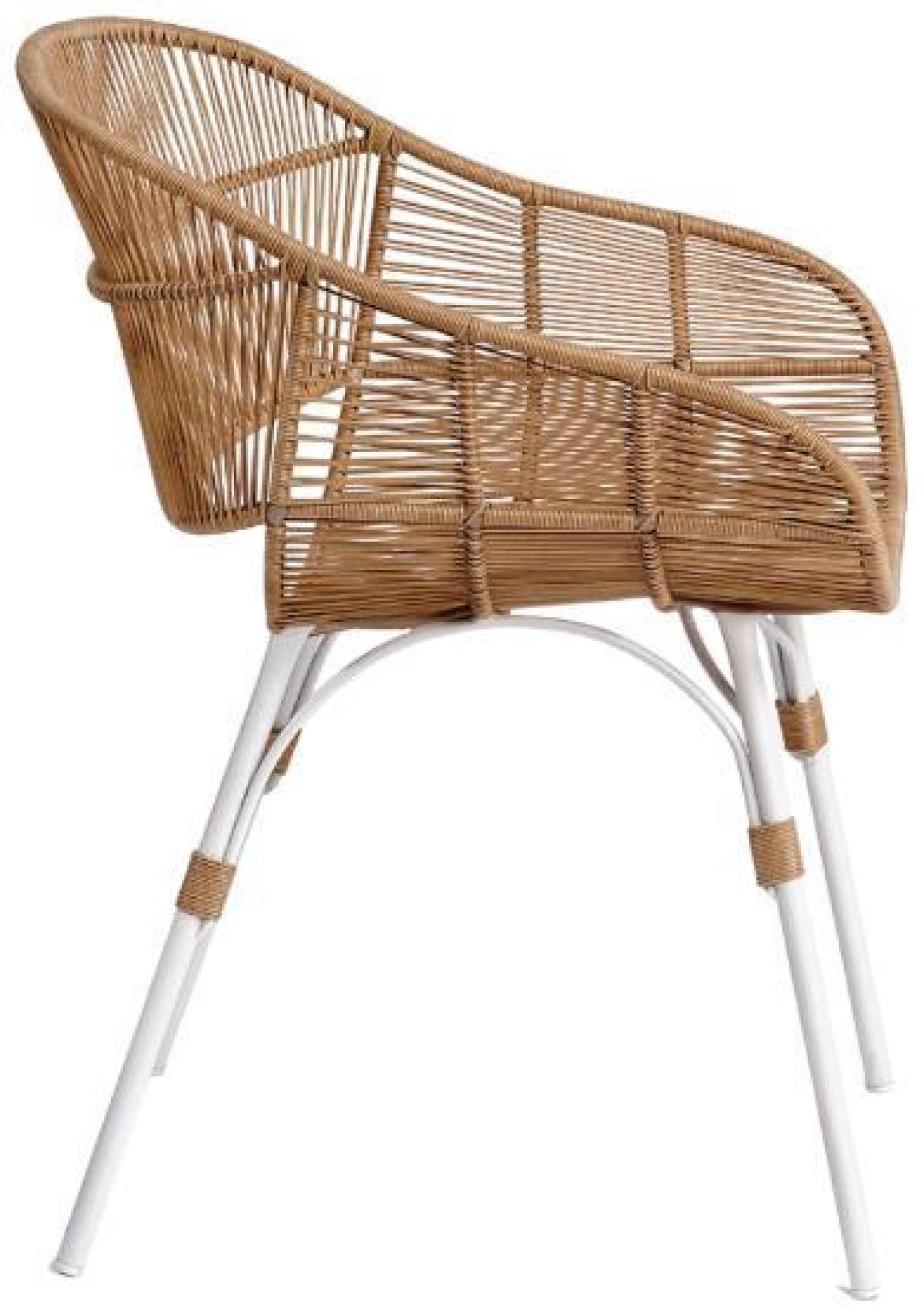 Product photograph of Natural Arms Outdoor Chair Sold In Pairs from Choice Furniture Superstore.