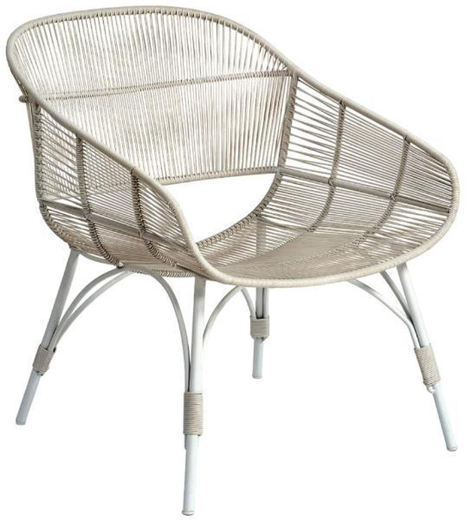Product photograph of 2 X Crisal Decoracion Stone Grey Outdoor Armchair from Choice Furniture Superstore.