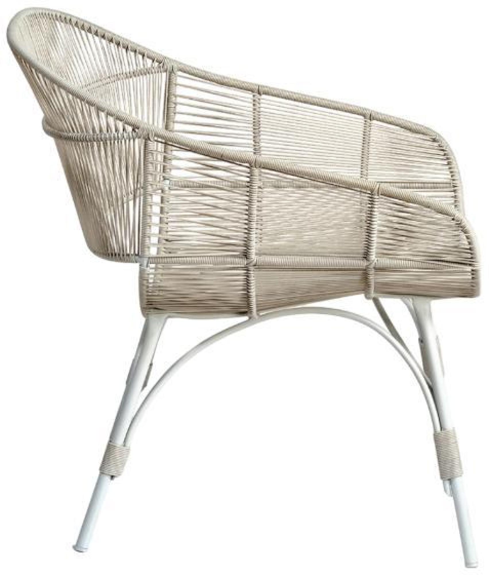Product photograph of 2 X Crisal Decoracion Stone Grey Outdoor Armchair from Choice Furniture Superstore.