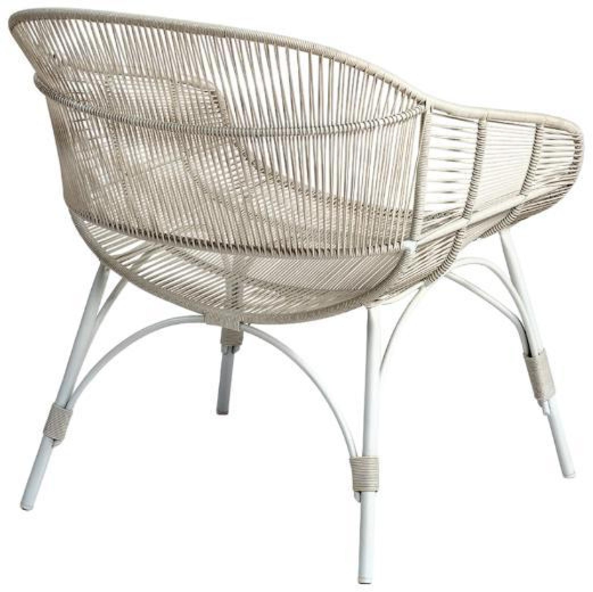 Product photograph of 2 X Crisal Decoracion Stone Grey Outdoor Armchair from Choice Furniture Superstore.