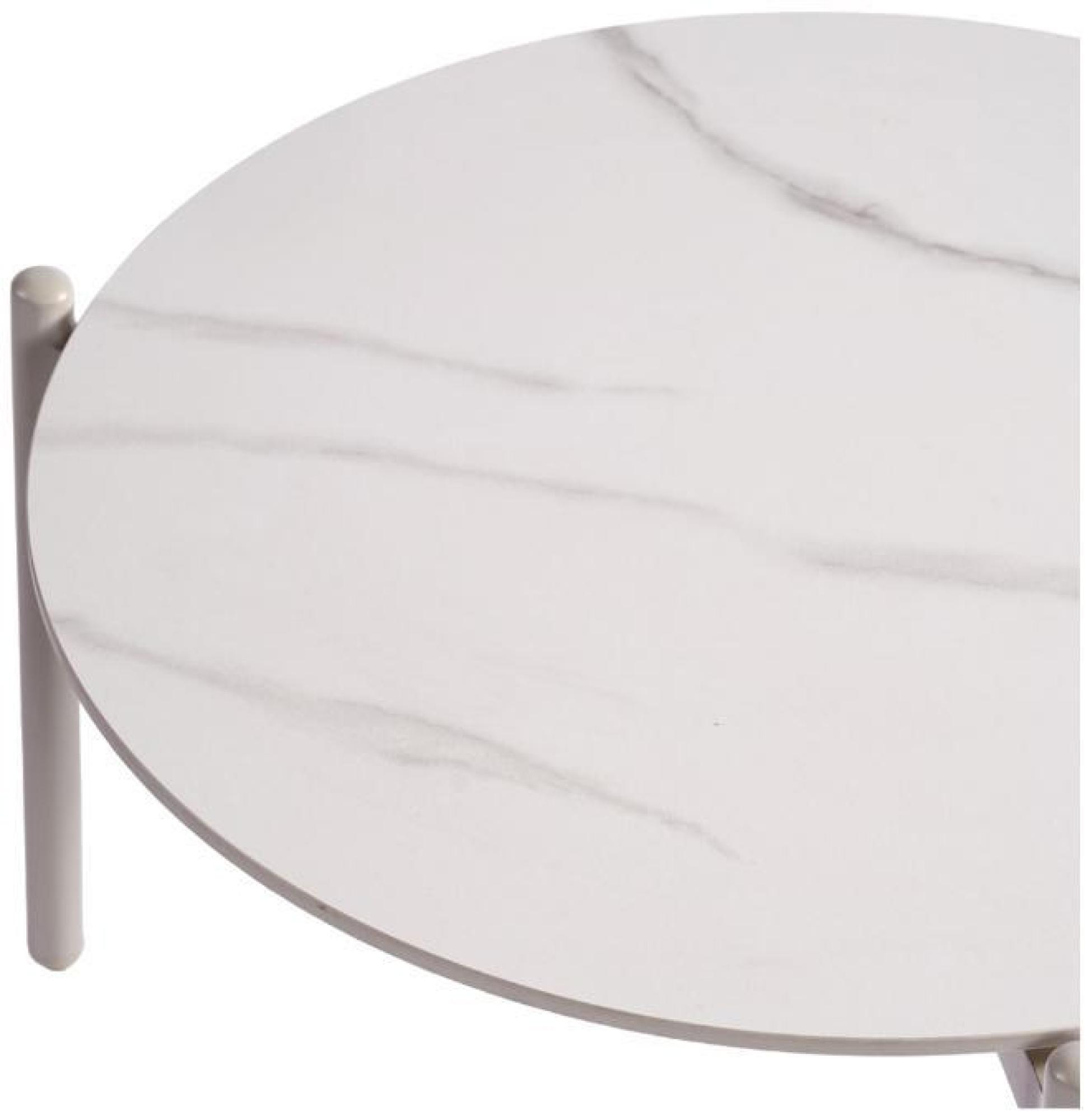 Product photograph of Crisal Decoracion Ivory Large Round Coffee Table from Choice Furniture Superstore.