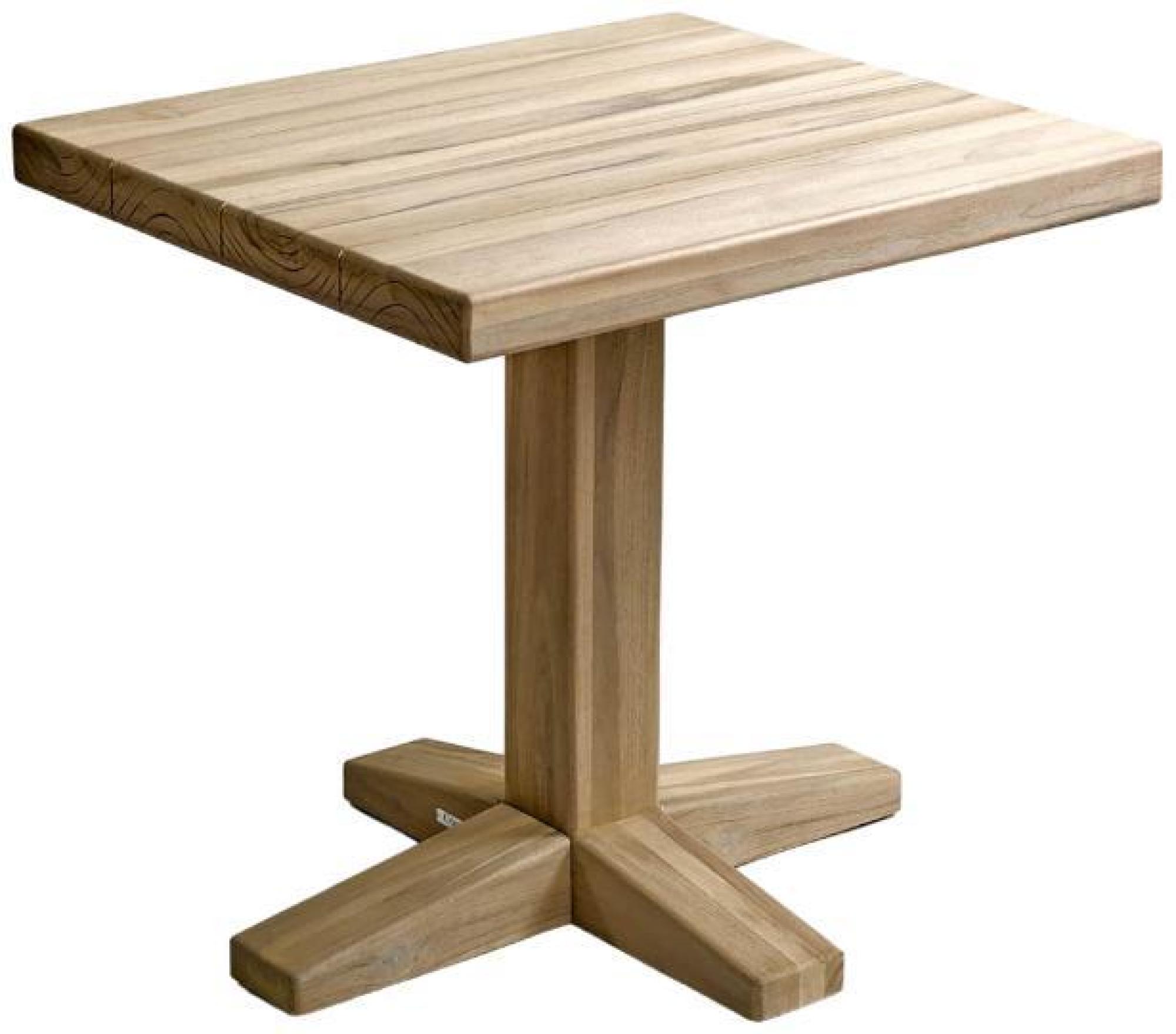Product photograph of Crisal Decoracion Aged Teak Wood Square Outdoor Table from Choice Furniture Superstore.