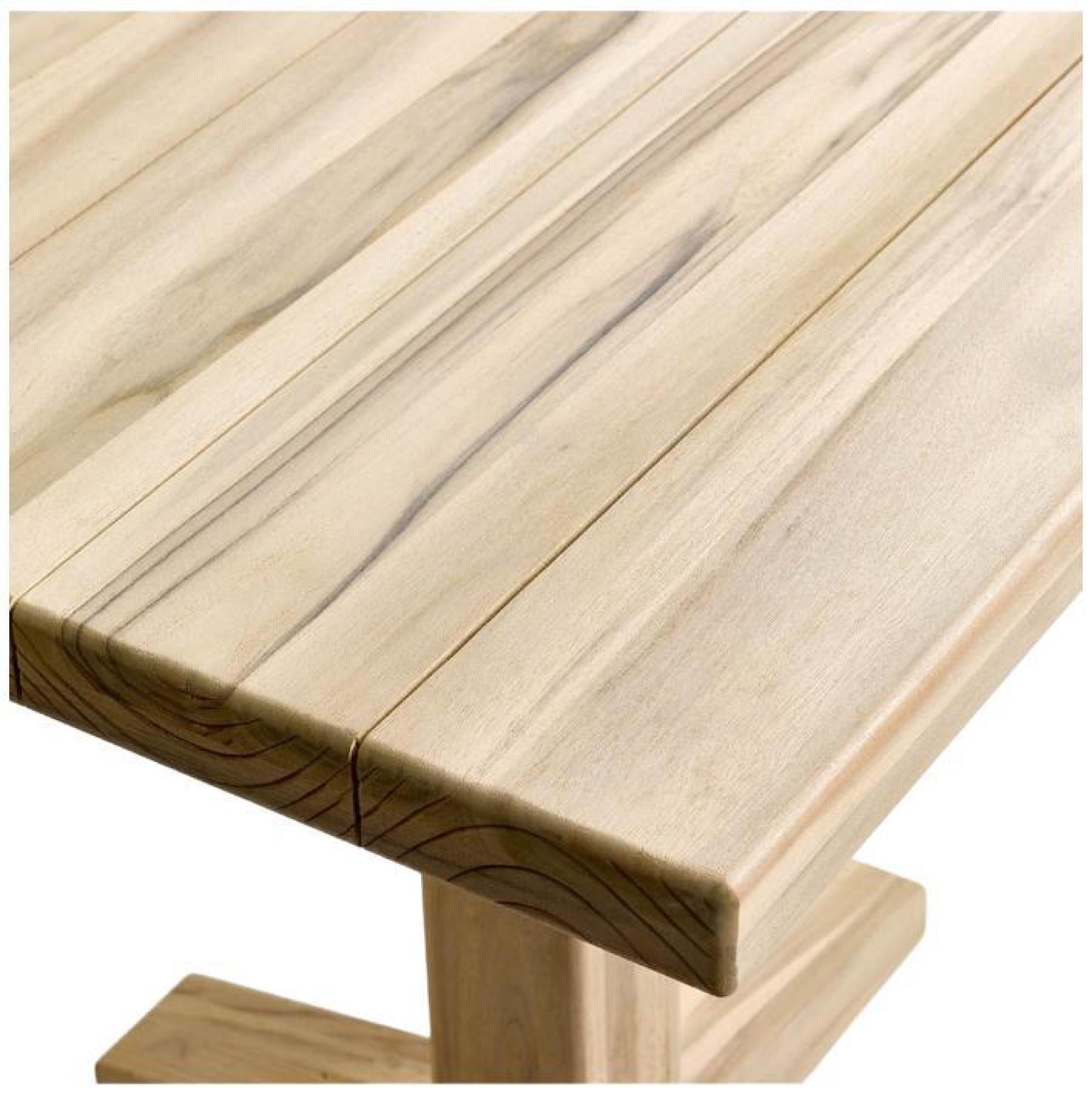 Product photograph of Crisal Decoracion Aged Teak Wood Square Outdoor Table from Choice Furniture Superstore.