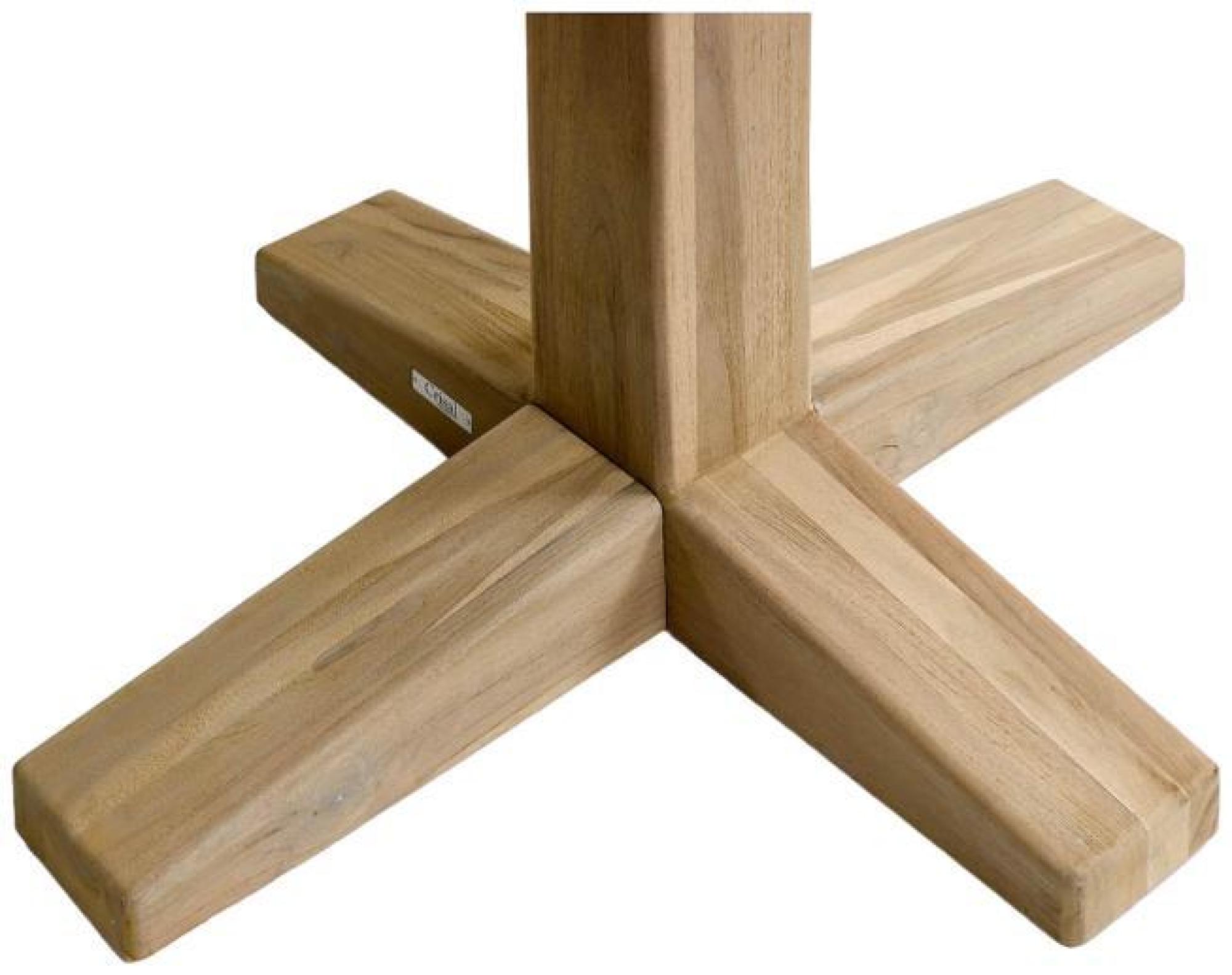 Product photograph of Crisal Decoracion Aged Teak Wood Square Outdoor Table from Choice Furniture Superstore.