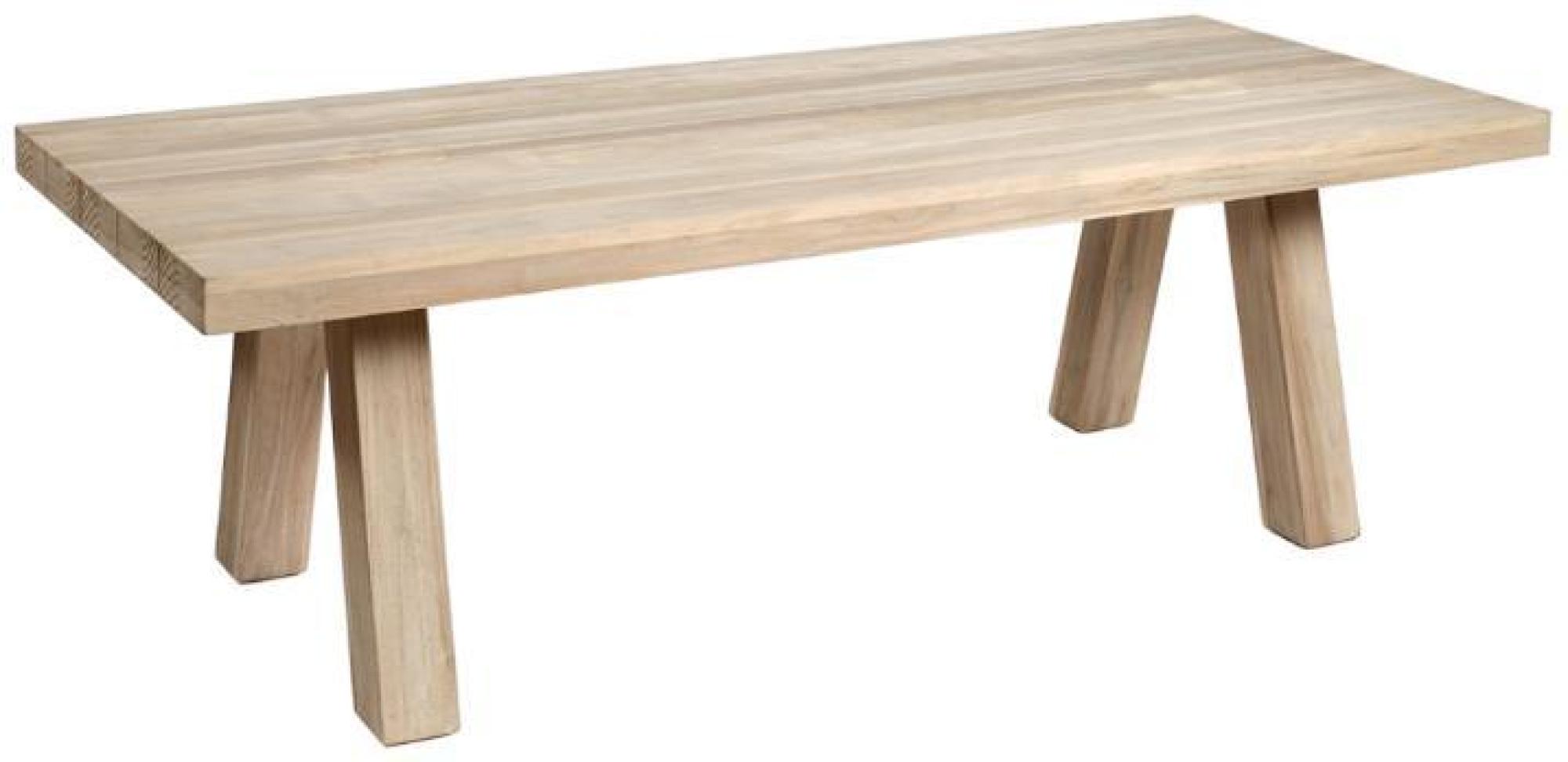 Product photograph of Aged Teak Outdoor Dining Table - 6 Seater from Choice Furniture Superstore.