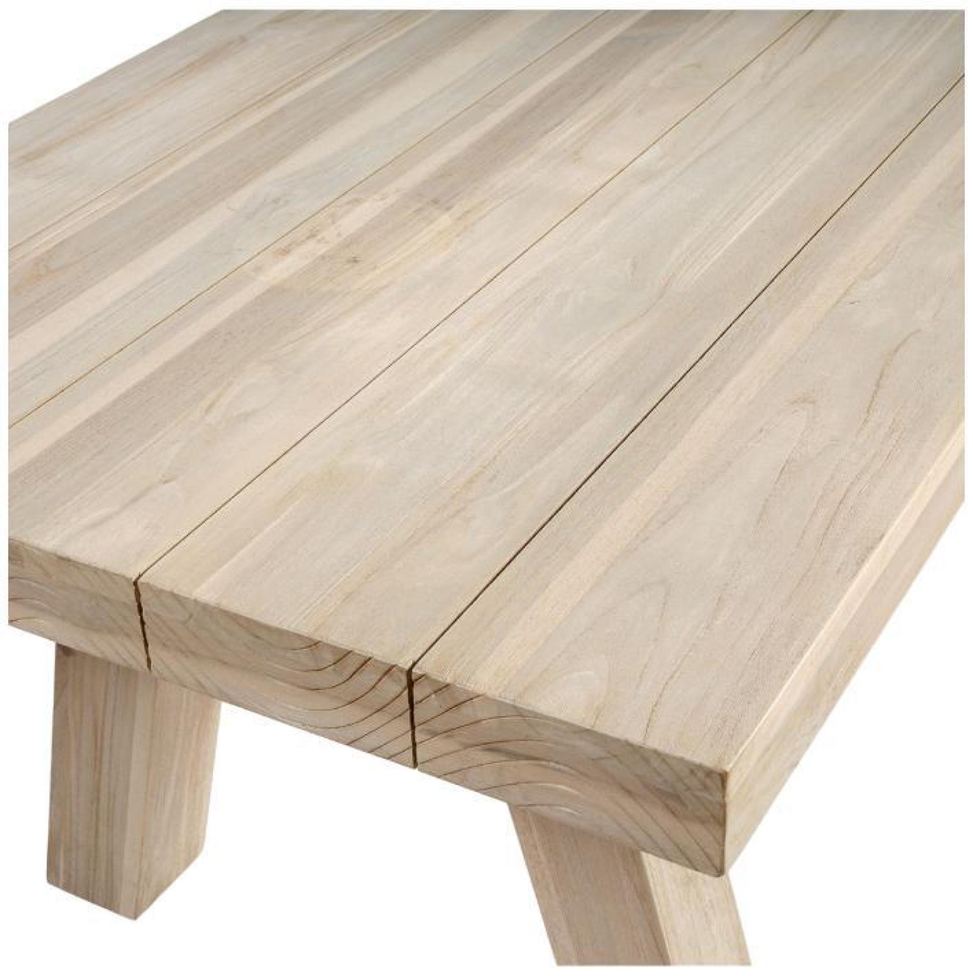 Product photograph of Aged Teak Outdoor Dining Table 300cm - 6 Seater from Choice Furniture Superstore.