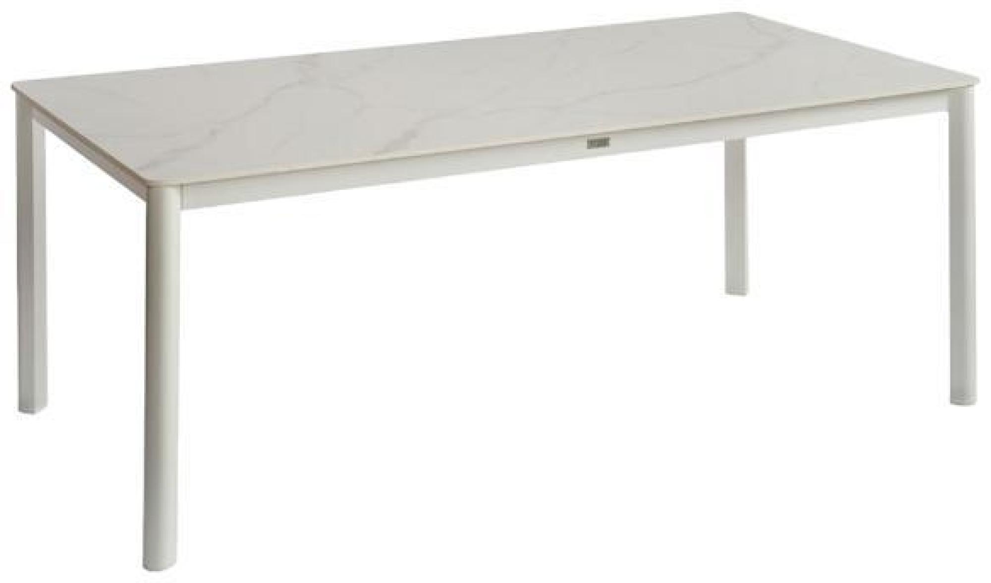 Product photograph of White Stone Rectangular Outdoor Table from Choice Furniture Superstore.