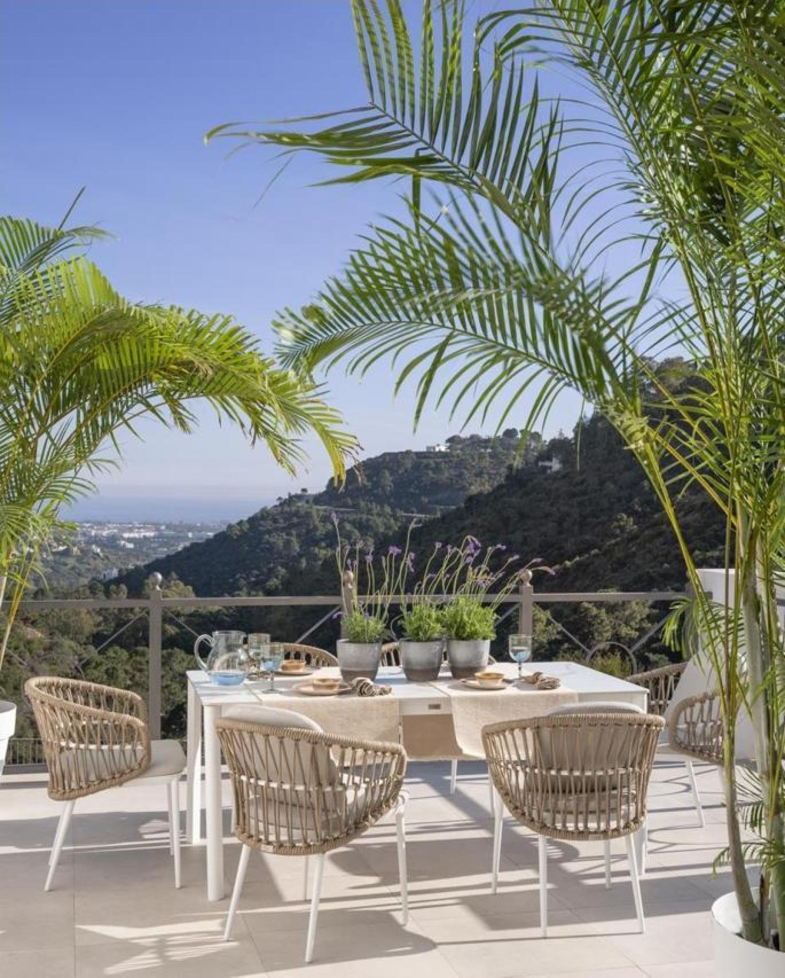 Product photograph of Crisal Decoracion White Stone Rectangular Outdoor Table from Choice Furniture Superstore.