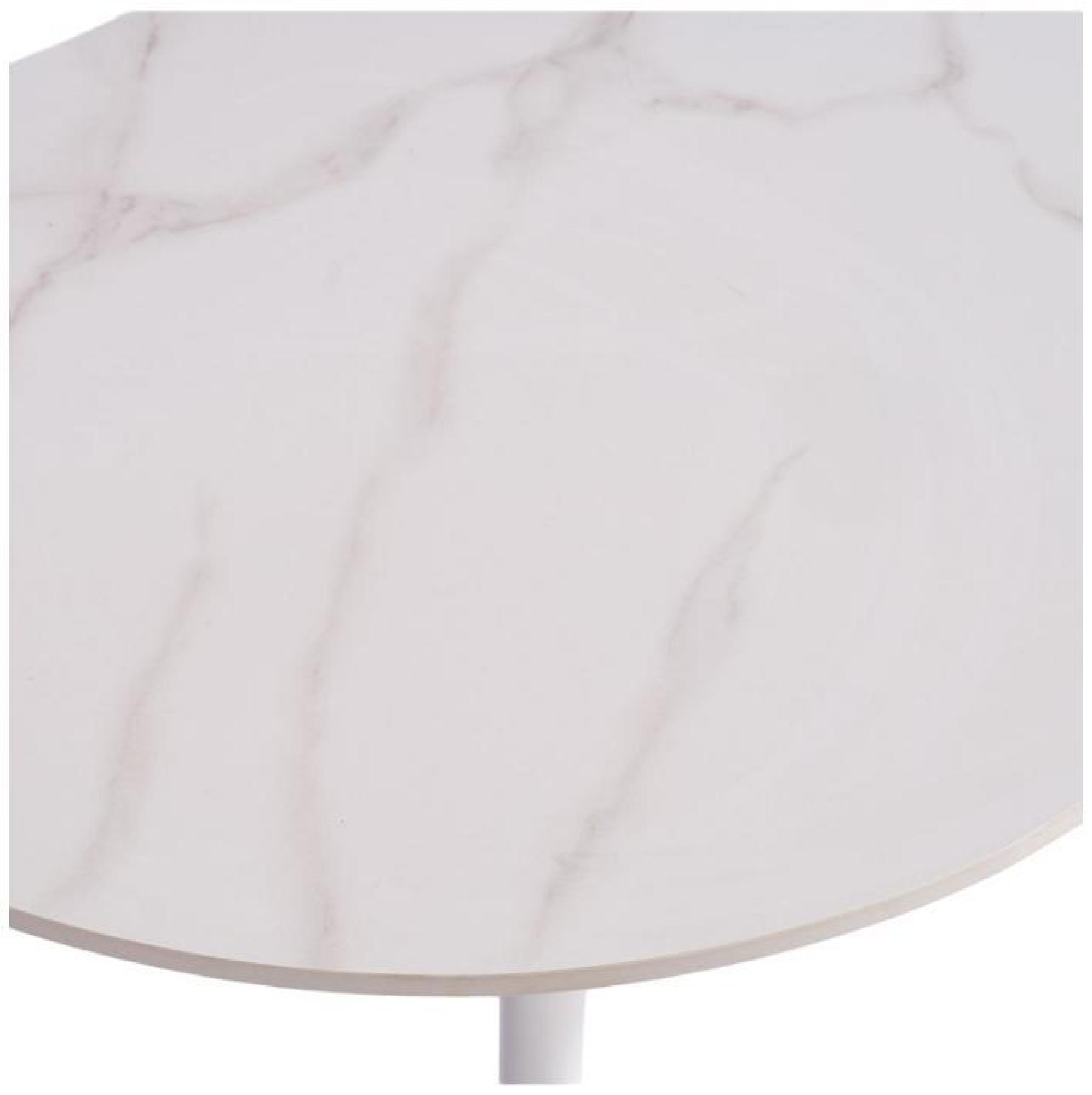 Product photograph of White Oval Coffee Table from Choice Furniture Superstore.