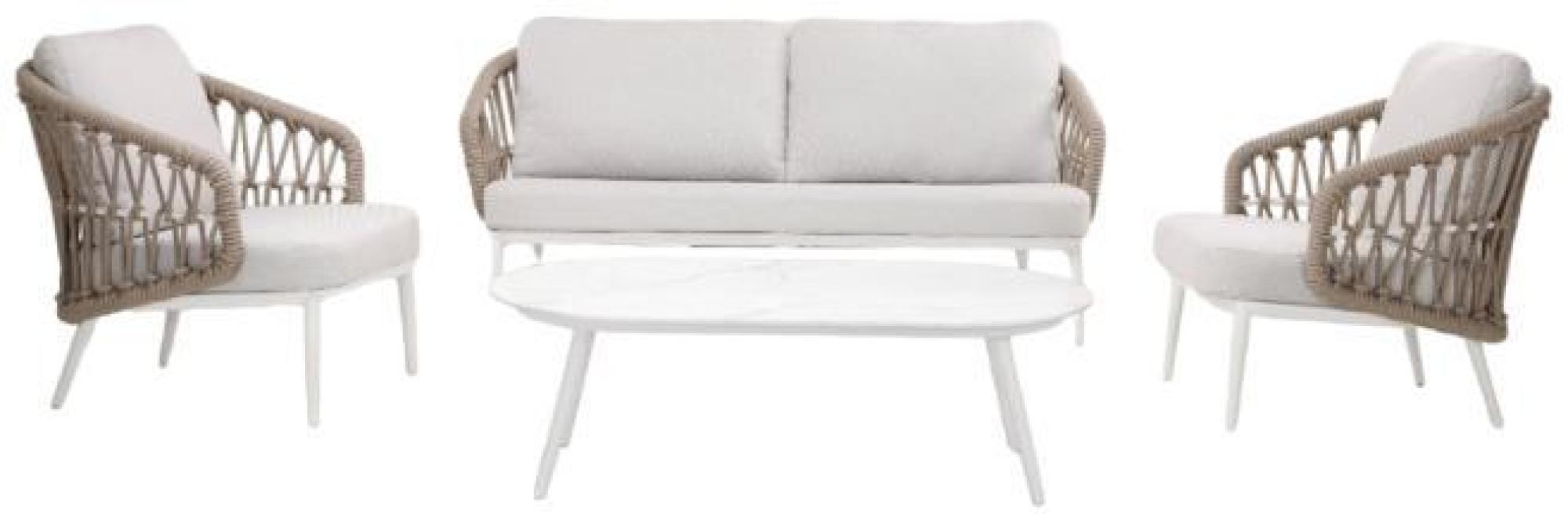 Product photograph of White Oval Coffee Table from Choice Furniture Superstore.