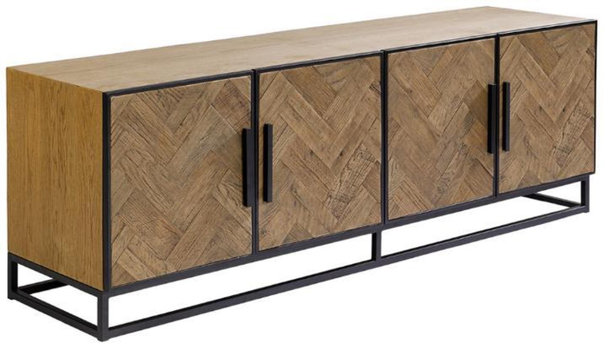 Product photograph of Aged Oak 4 Door Tv Sideboard from Choice Furniture Superstore.