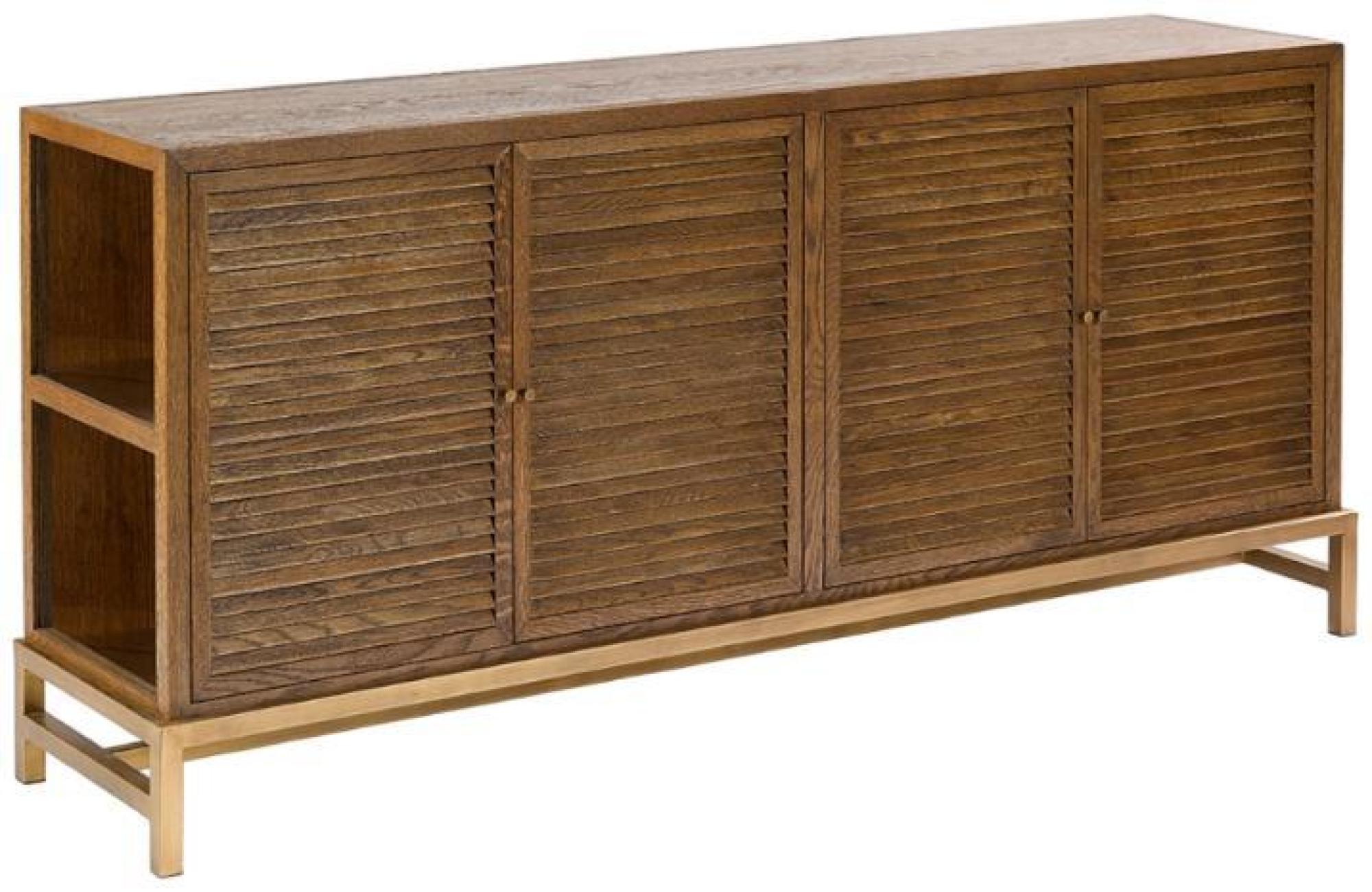 Product photograph of Oak 4 Door Sideboard from Choice Furniture Superstore.