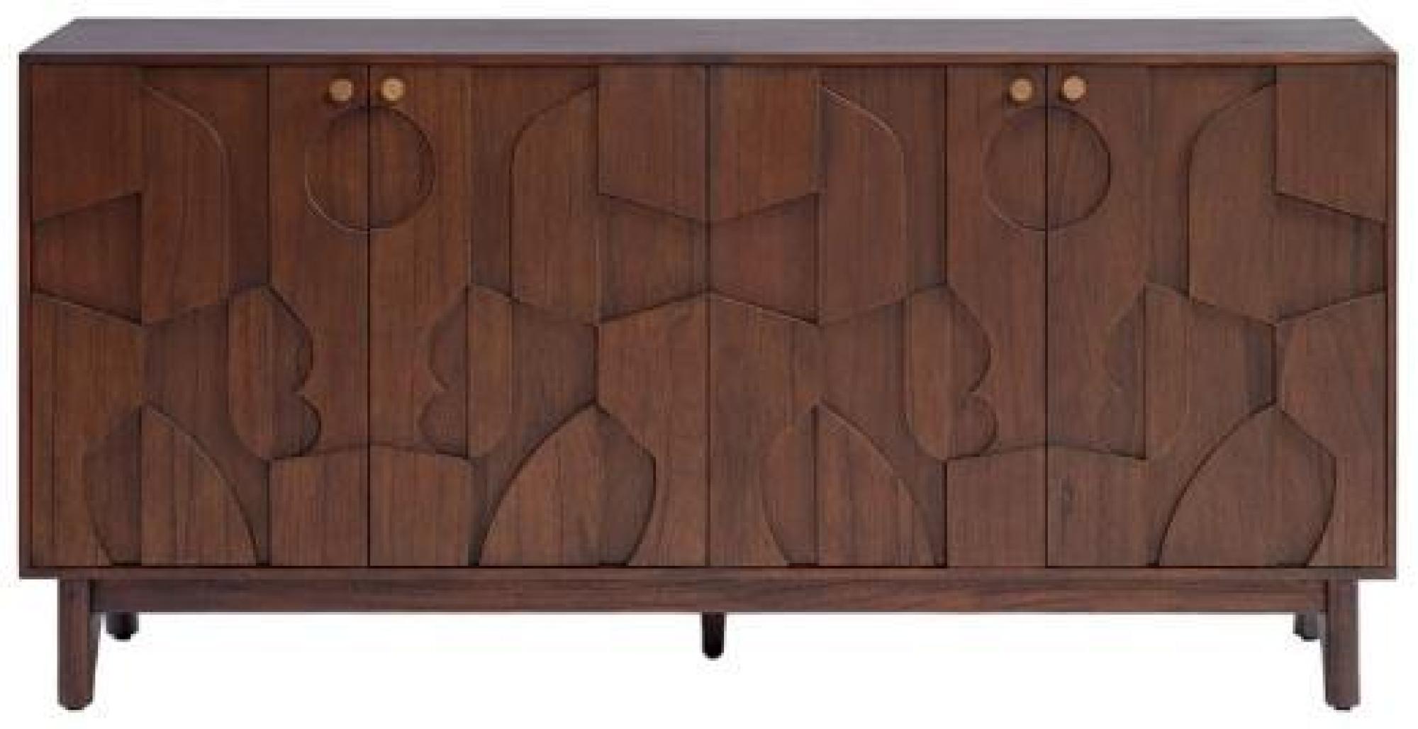 Product photograph of Crisal Decoracion 4 Doors Sideboard - Comes In Natural And Brown Options from Choice Furniture Superstore.