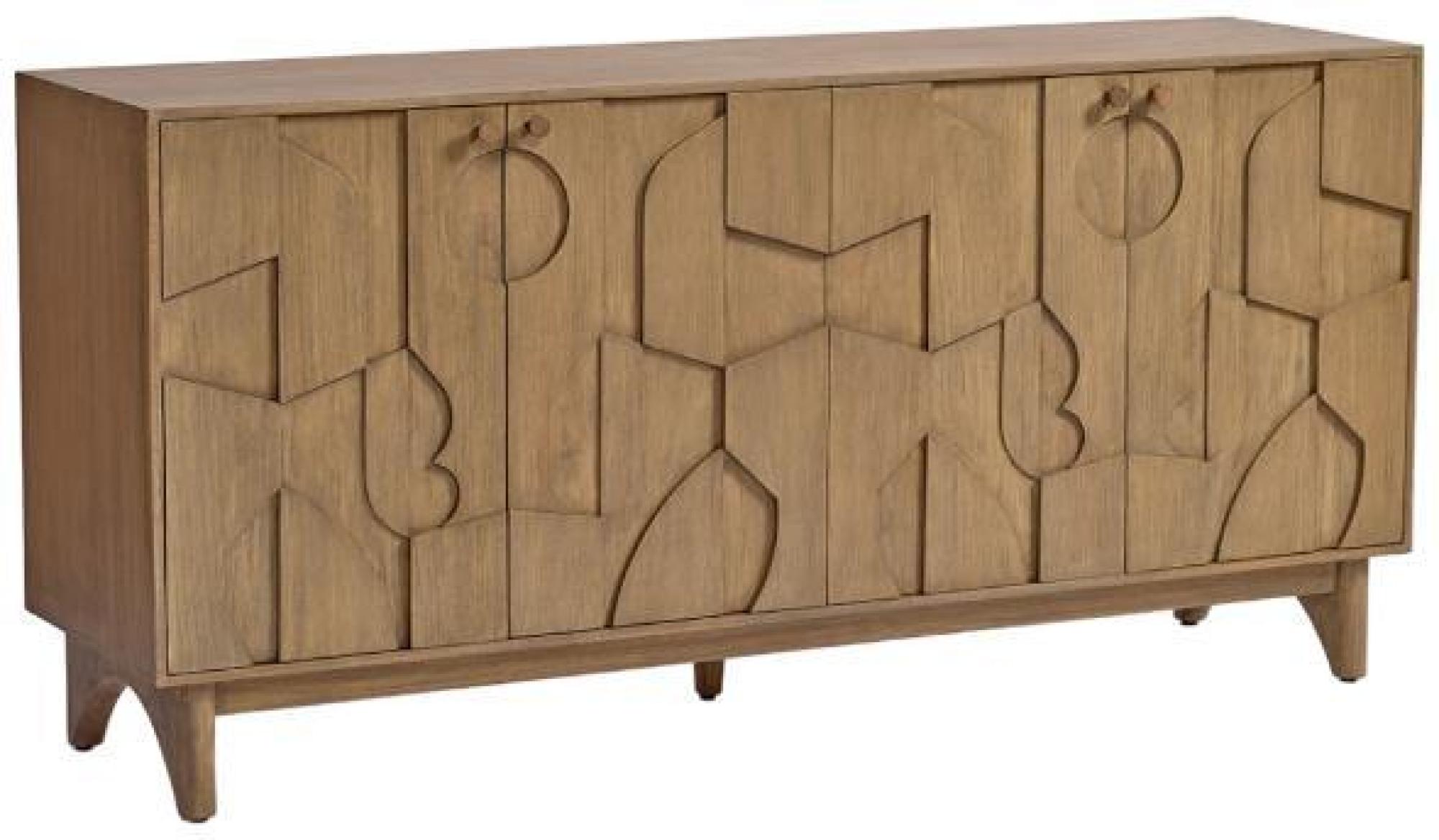 Product photograph of 4 Doors Sideboard - Comes In Natural And Brown Options from Choice Furniture Superstore.