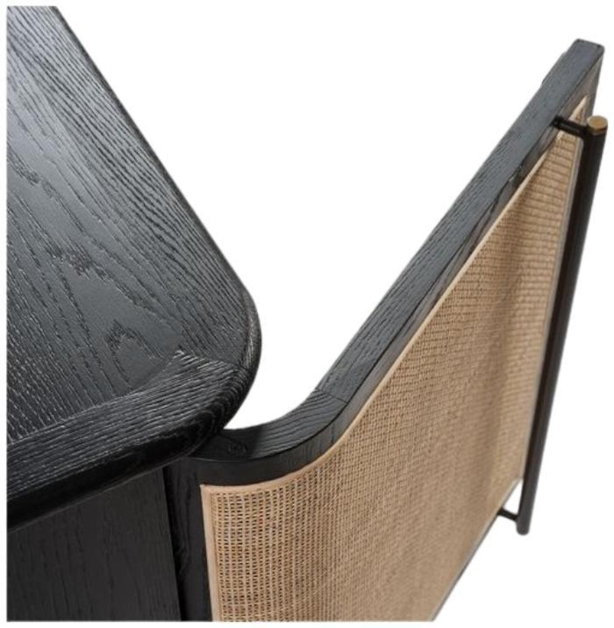 Product photograph of Crisal Decoracion Dark Oak 4 Door Sideboard from Choice Furniture Superstore.