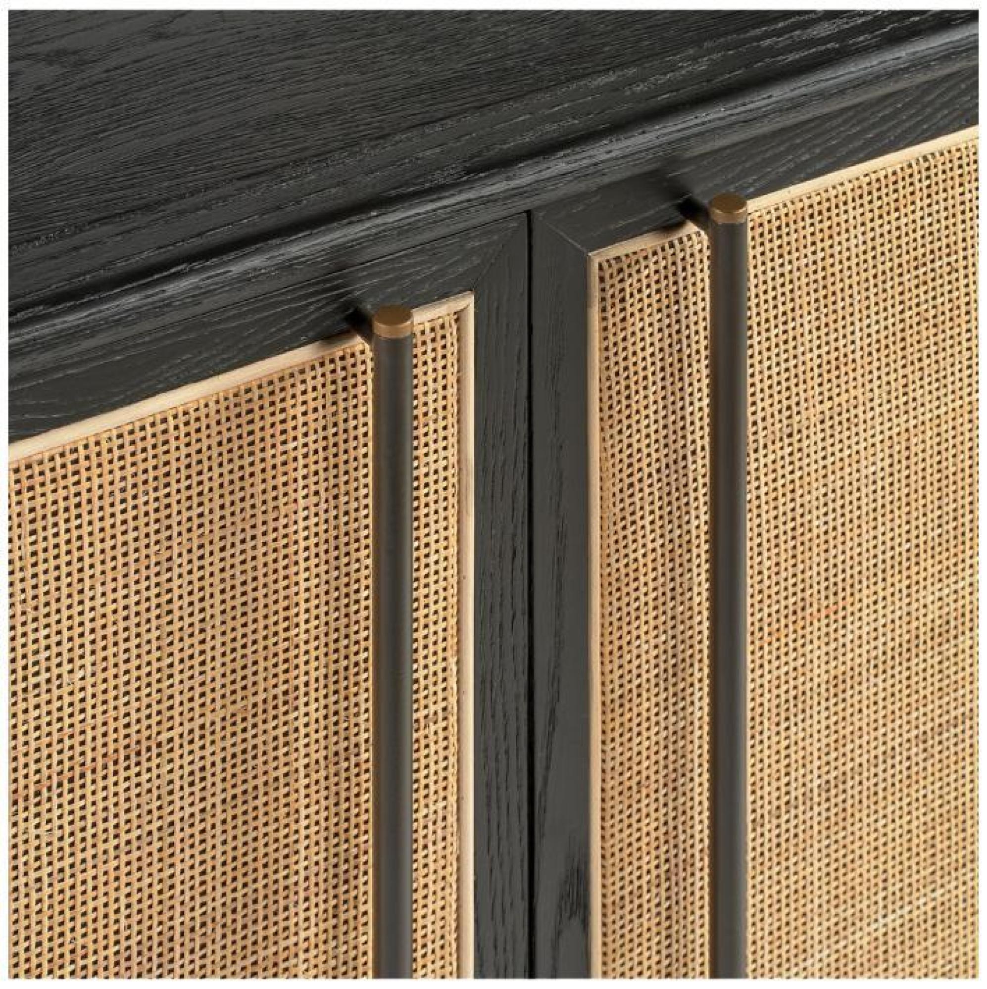 Product photograph of Crisal Decoracion Dark Oak 2 Door Sideboard from Choice Furniture Superstore.