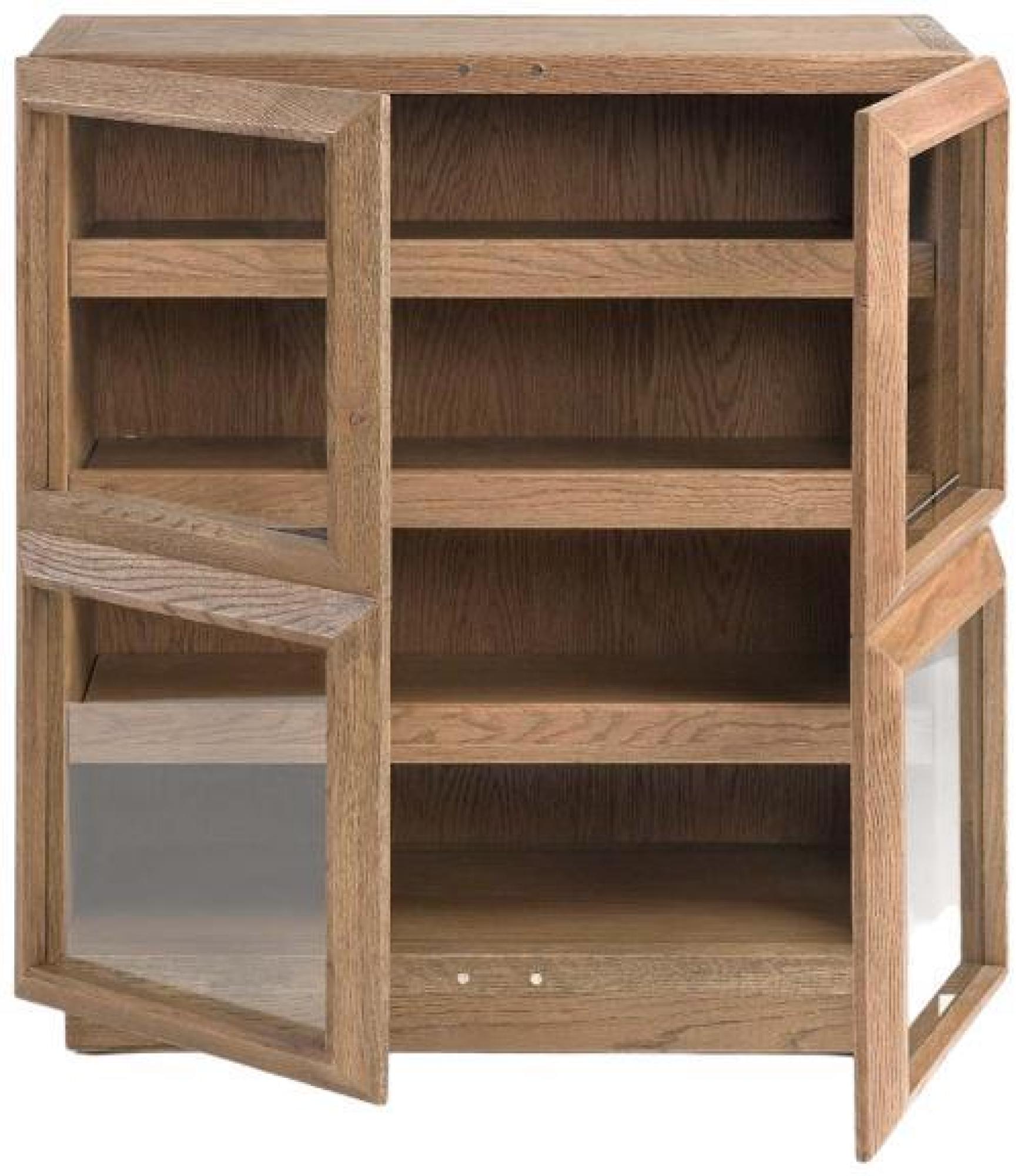 Product photograph of Crisal Decoracion Natural Oak Wood 2 Door Shoe Rack from Choice Furniture Superstore.