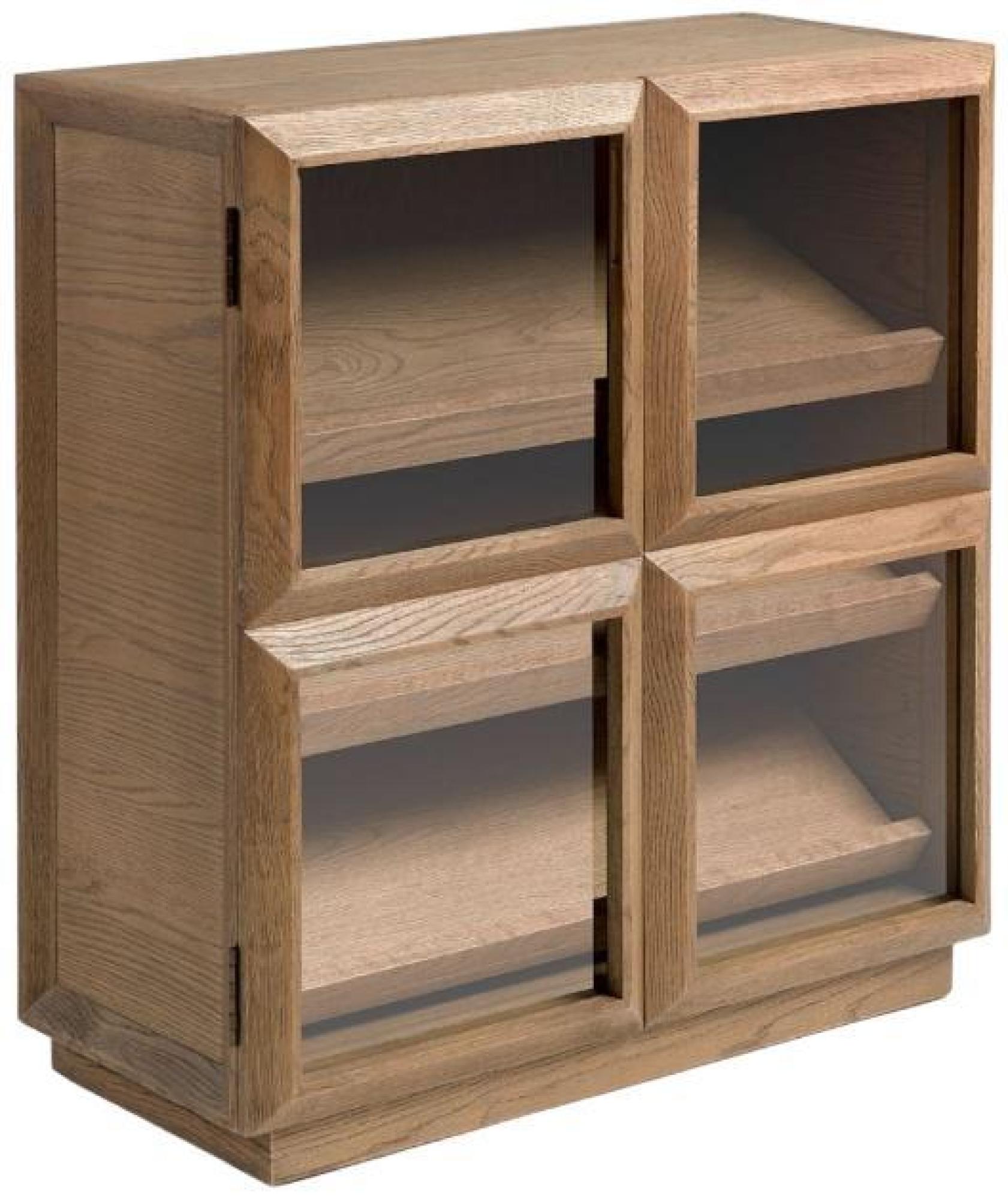 Product photograph of Crisal Decoracion Natural Oak Wood 2 Door Shoe Rack from Choice Furniture Superstore.