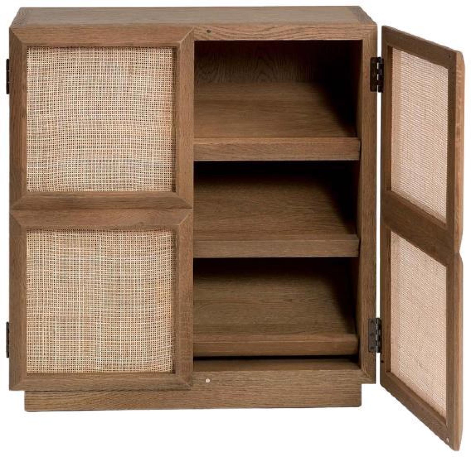 Product photograph of Crisal Decoracion Oak Wood 2 Door Shoe Rack from Choice Furniture Superstore.