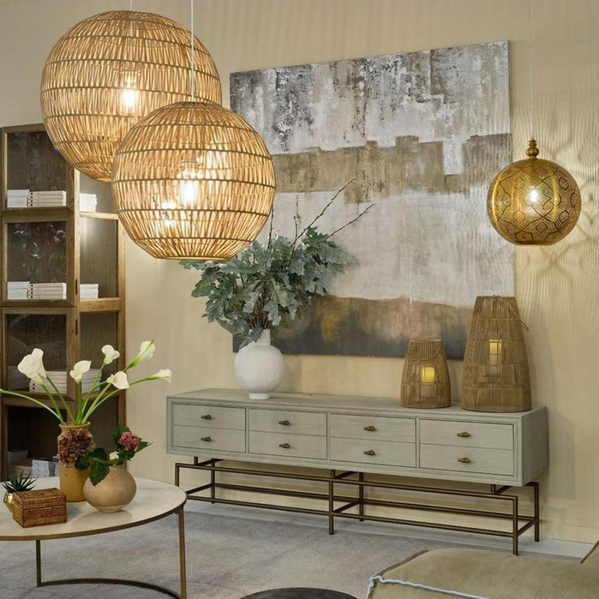 Product photograph of Crisal Decoracion Greyish White 8 Drawer Tv Sideboard from Choice Furniture Superstore.