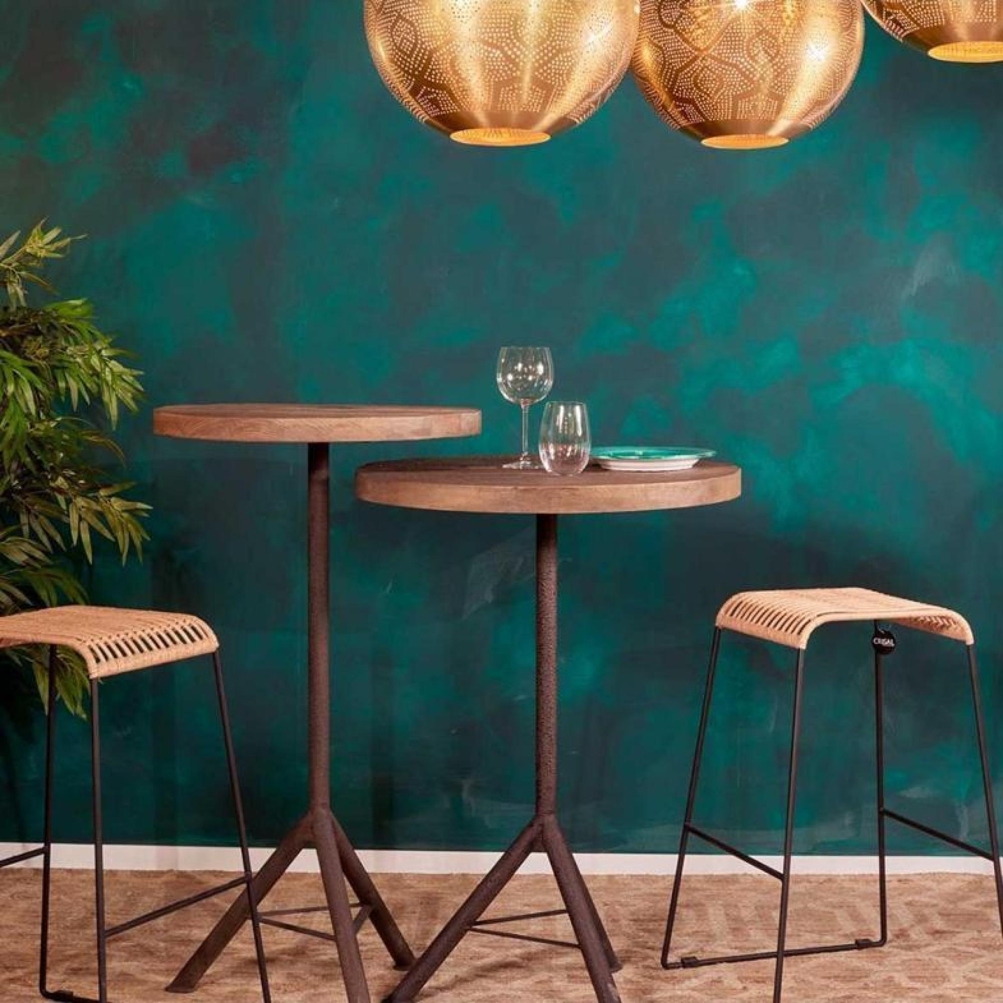 Product photograph of 2 X Crisal Decoracion Rattan Stool from Choice Furniture Superstore.