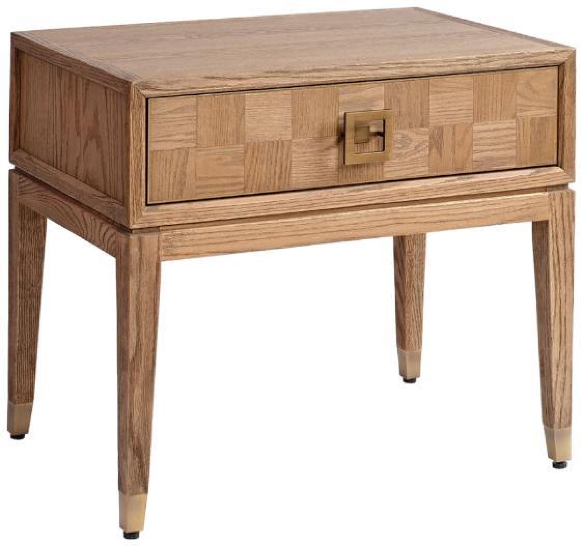 Product photograph of Natural Oak 1 Drawer Wood Bedside Table from Choice Furniture Superstore.