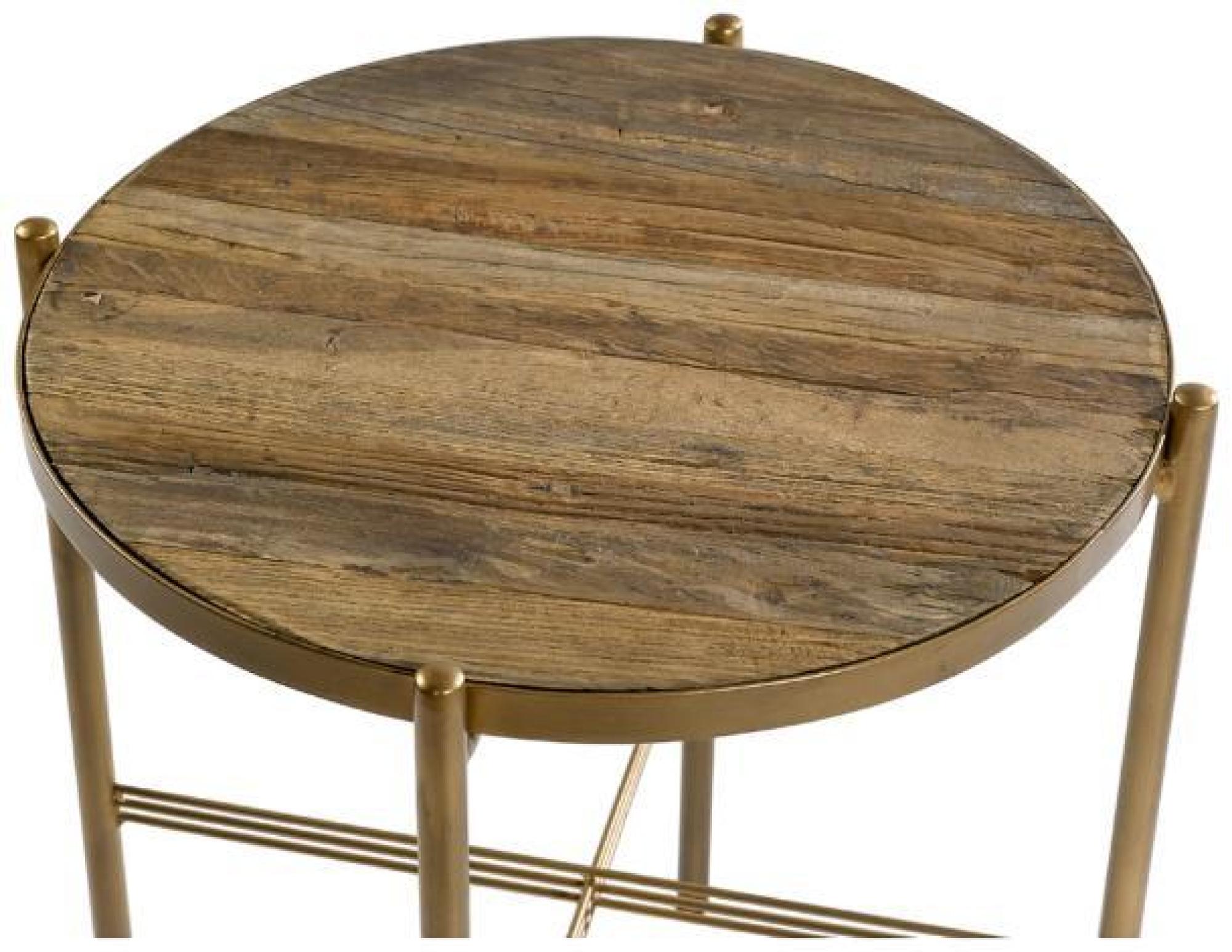 Product photograph of Oak Auxiliary Gilded Coffee Table from Choice Furniture Superstore.