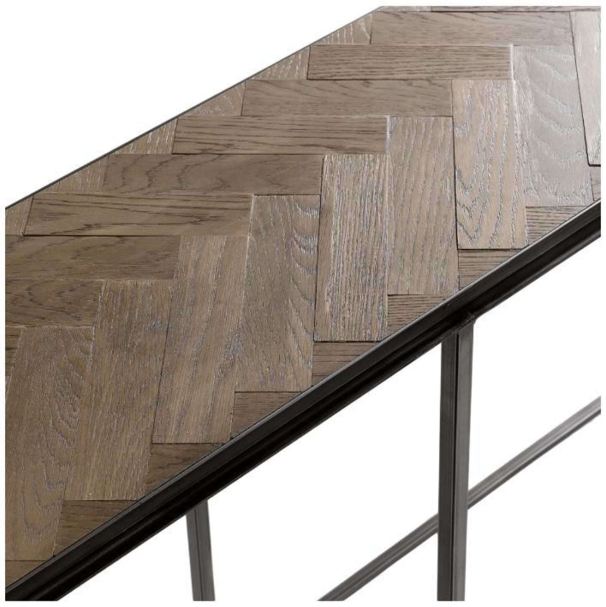 Product photograph of Crisal Decoracion Oak Wood Console Table from Choice Furniture Superstore.