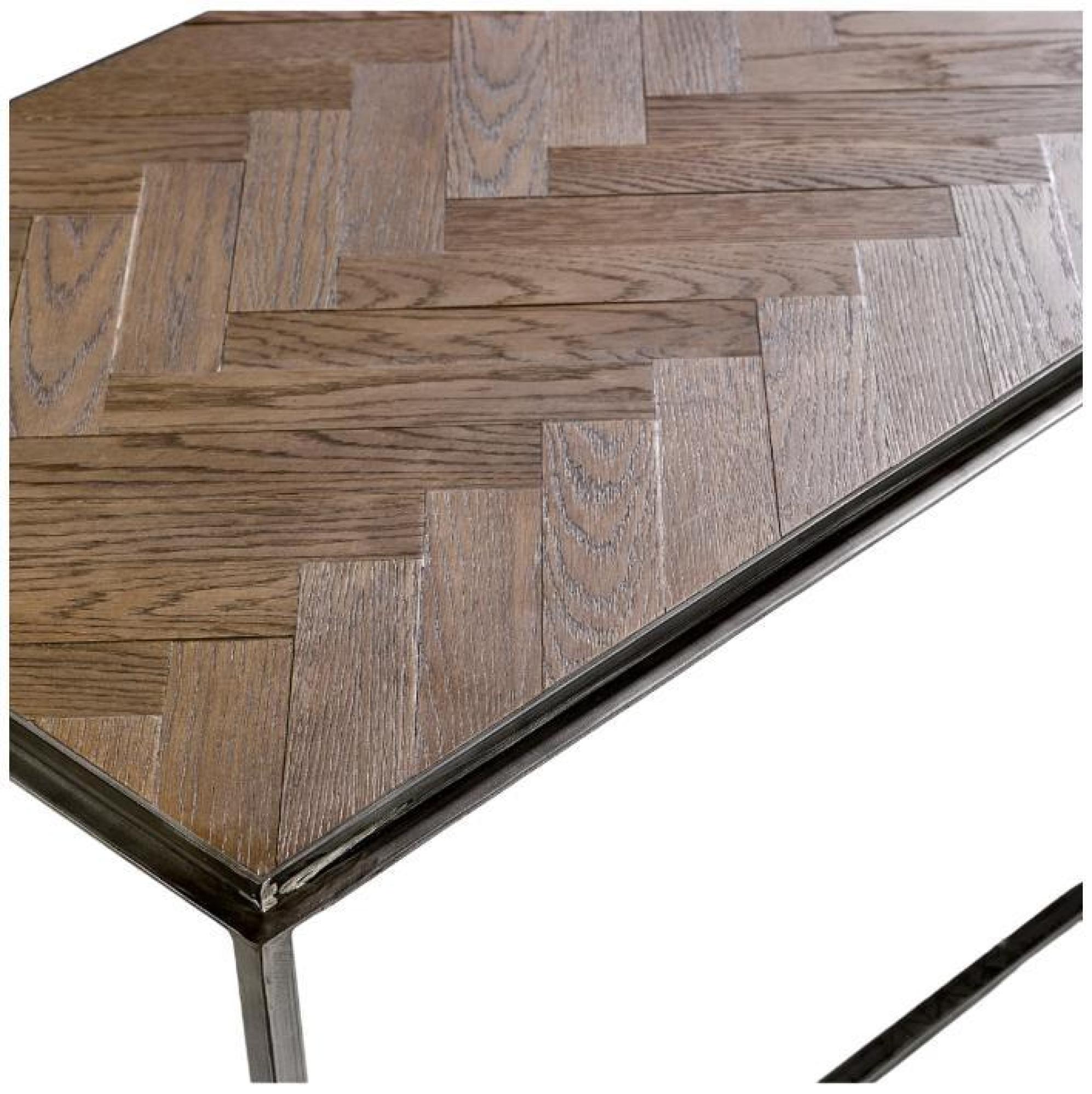 Product photograph of Crisal Decoracion Oak Wood Rectangular Side Table from Choice Furniture Superstore.