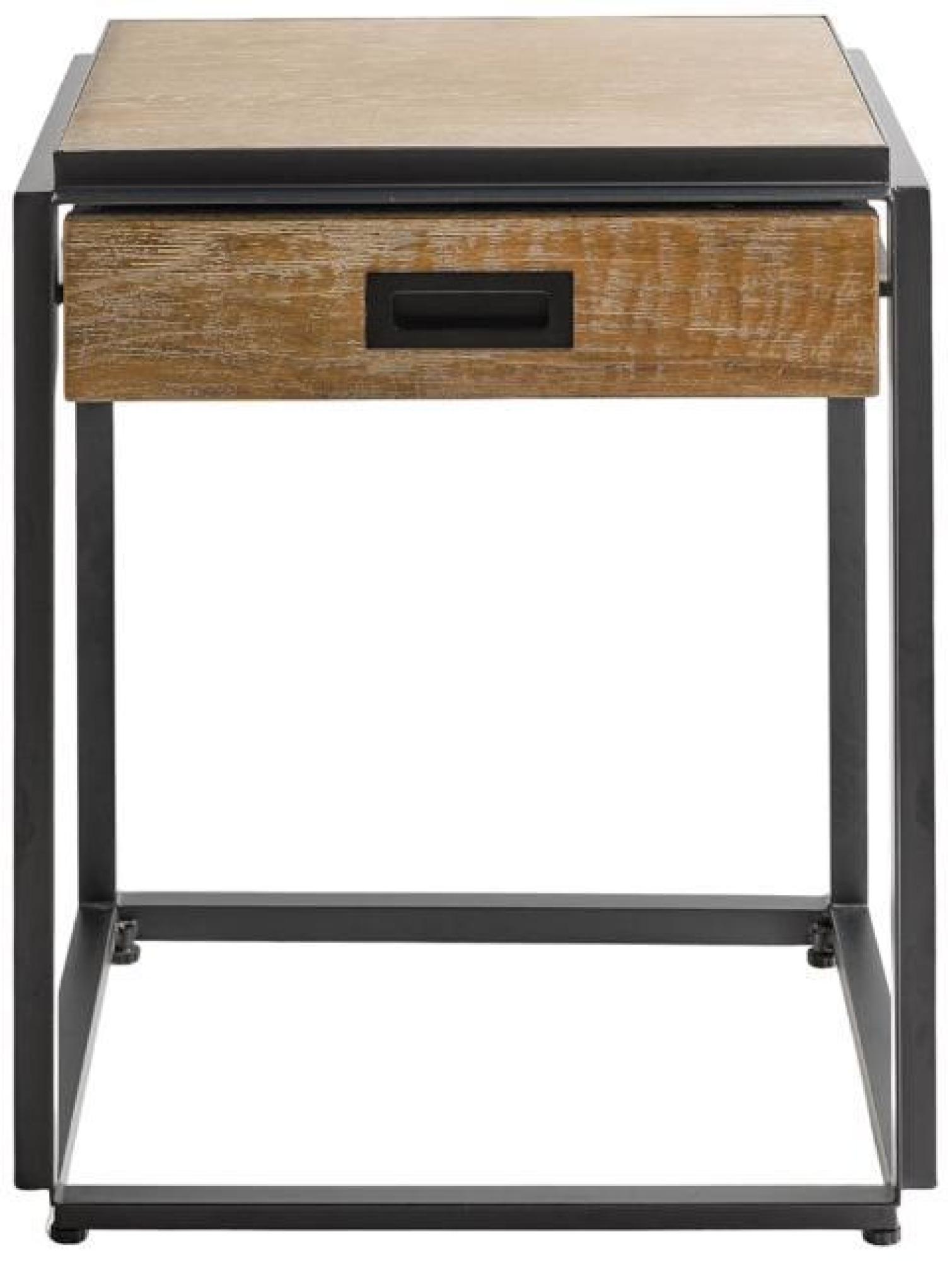 Product photograph of Crisal Decoracion Oak Wood 1 Drawer Bedside Table - Comes In Oak Gold And Oak Black Options from Choice Furniture Superstore.