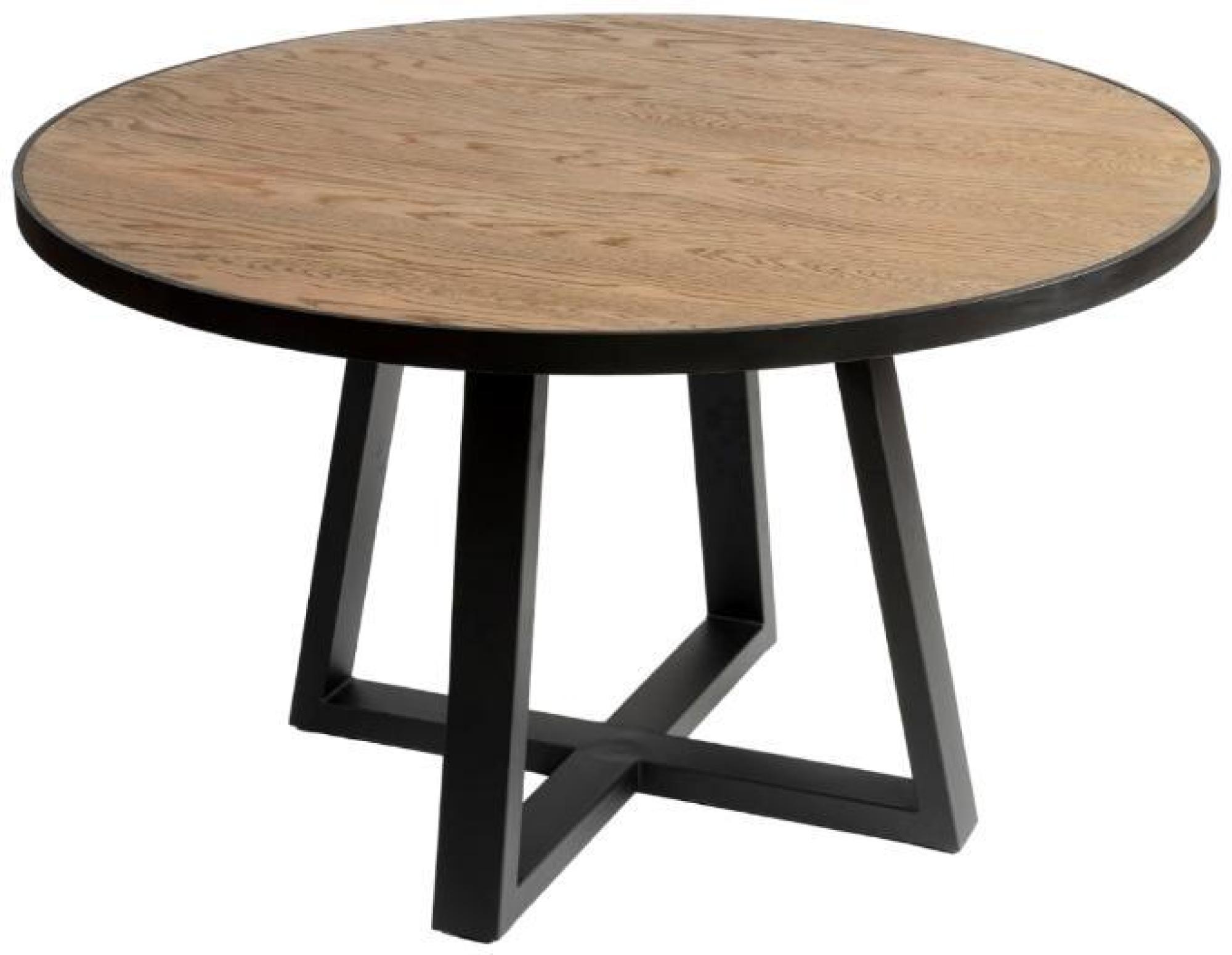 Product photograph of Crisal Decoracion Round Dining Table - 4 Seater - Comes In Oak Gold And Oak Black Options from Choice Furniture Superstore.