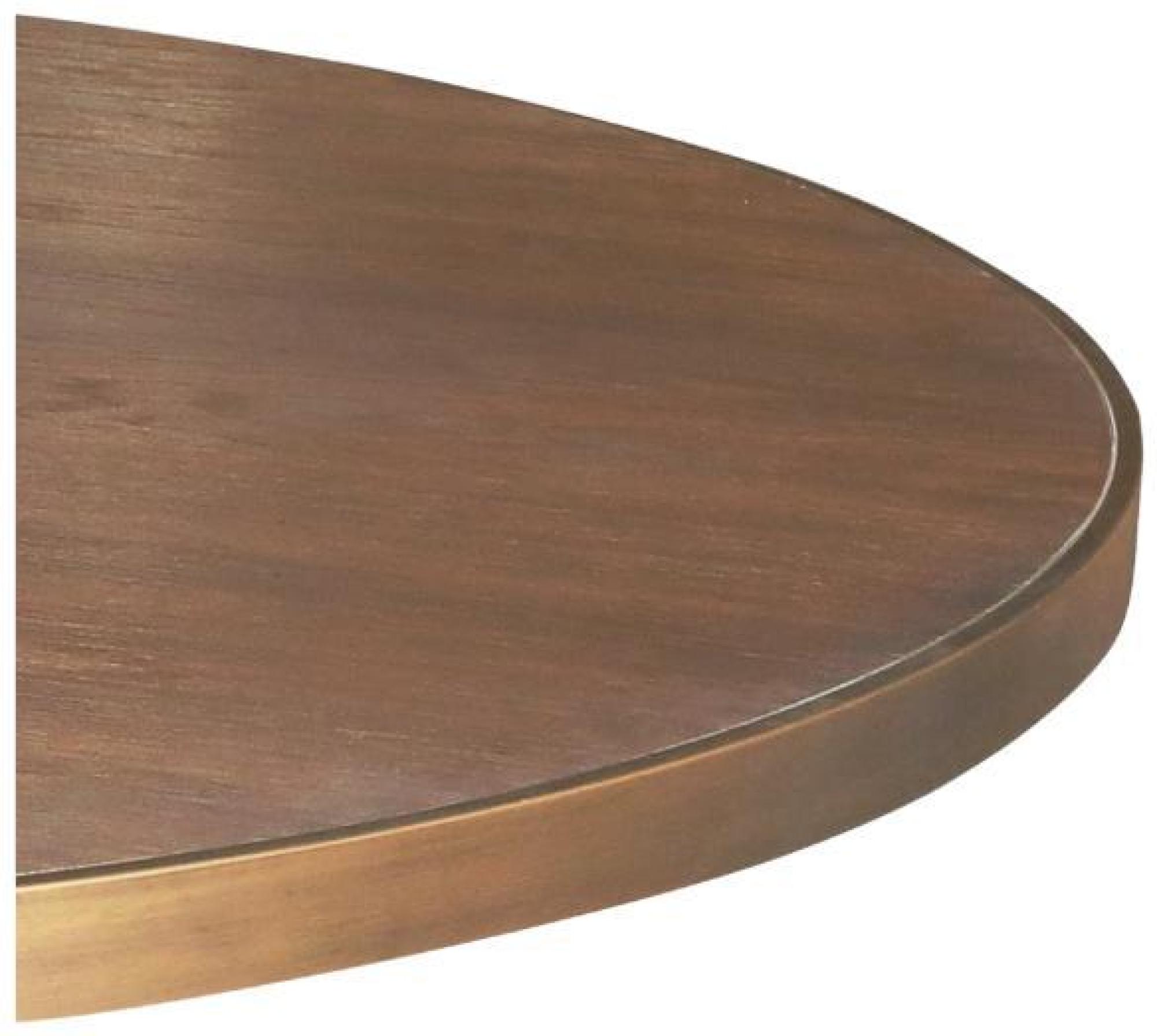 Product photograph of Crisal Decoracion Round Dining Table - 4 Seater - Comes In Oak Gold And Oak Black Options from Choice Furniture Superstore.