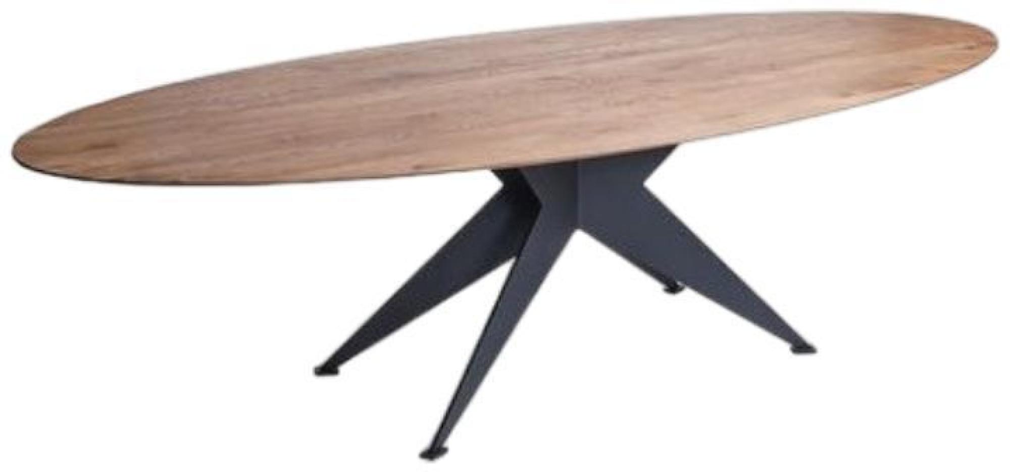 Product photograph of Oak Oval Dining Table - 6 Seater from Choice Furniture Superstore.