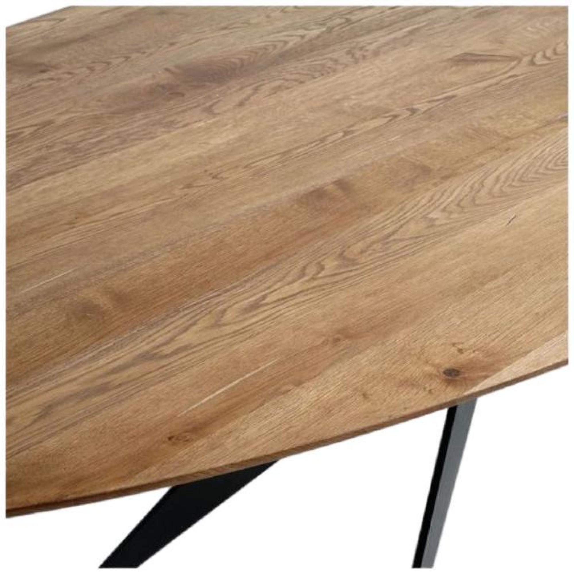 Product photograph of Oak Oval Dining Table - 6 Seater from Choice Furniture Superstore.