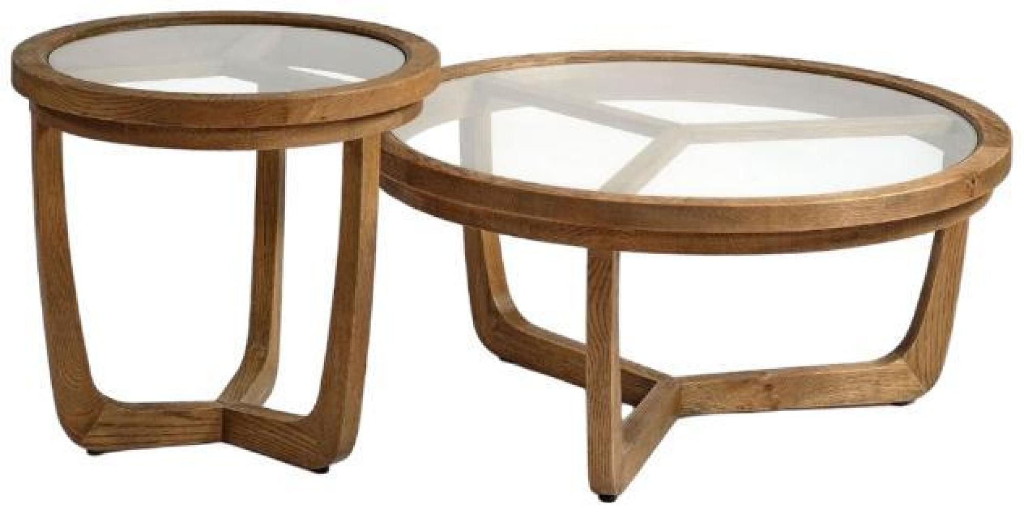 Product photograph of Natural Oak Round Coffee Table from Choice Furniture Superstore.