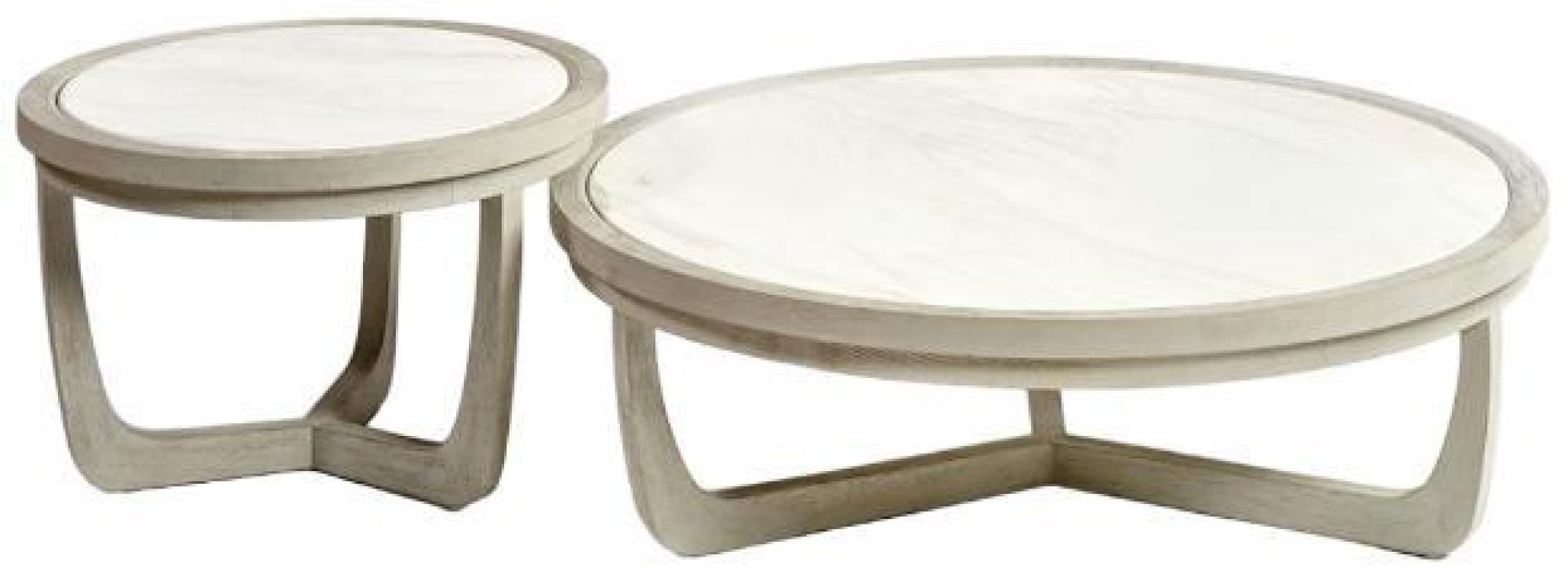 Product photograph of Greyish Oak Large Round Coffee Table from Choice Furniture Superstore.