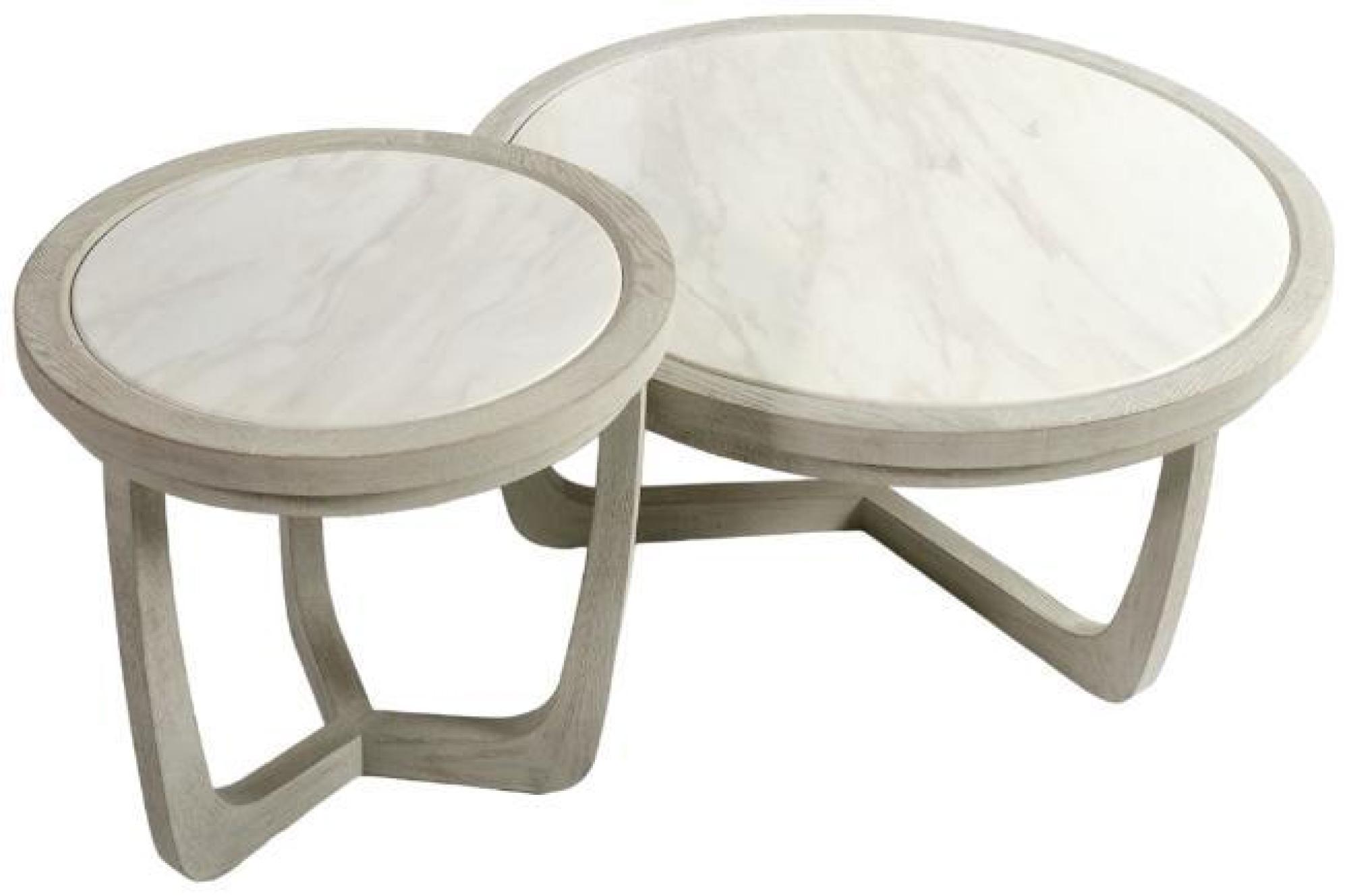 Product photograph of Crisal Decoracion Greyish White Medium Round Coffee Table from Choice Furniture Superstore.