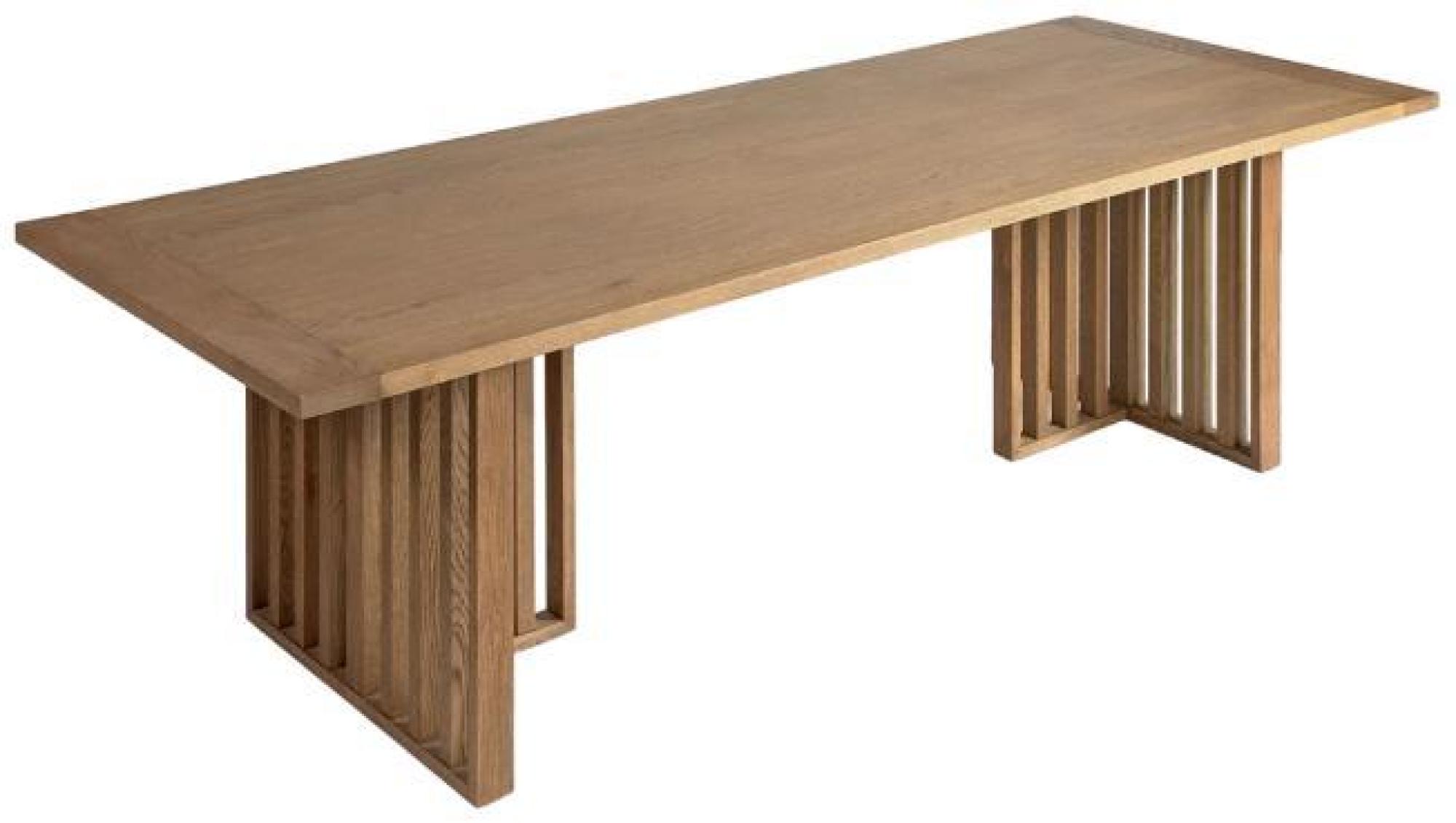 Product photograph of Crisal Decoracion Natural Oak Rectangular Dining Table - 8 Seater from Choice Furniture Superstore.