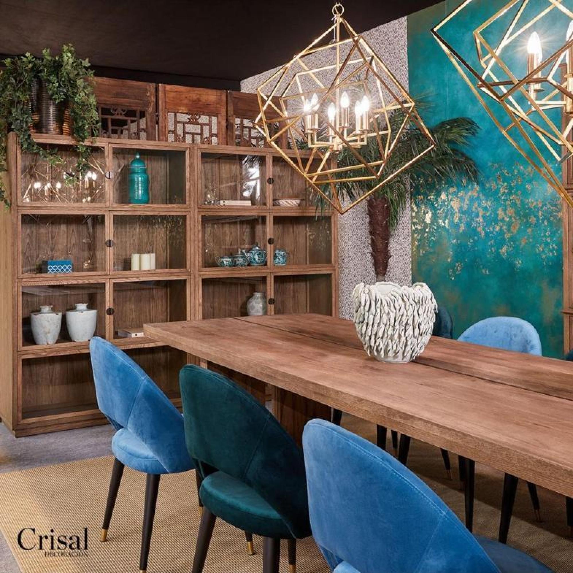 Product photograph of Crisal Decoracion Oak Dining Table - 8 Seater from Choice Furniture Superstore.