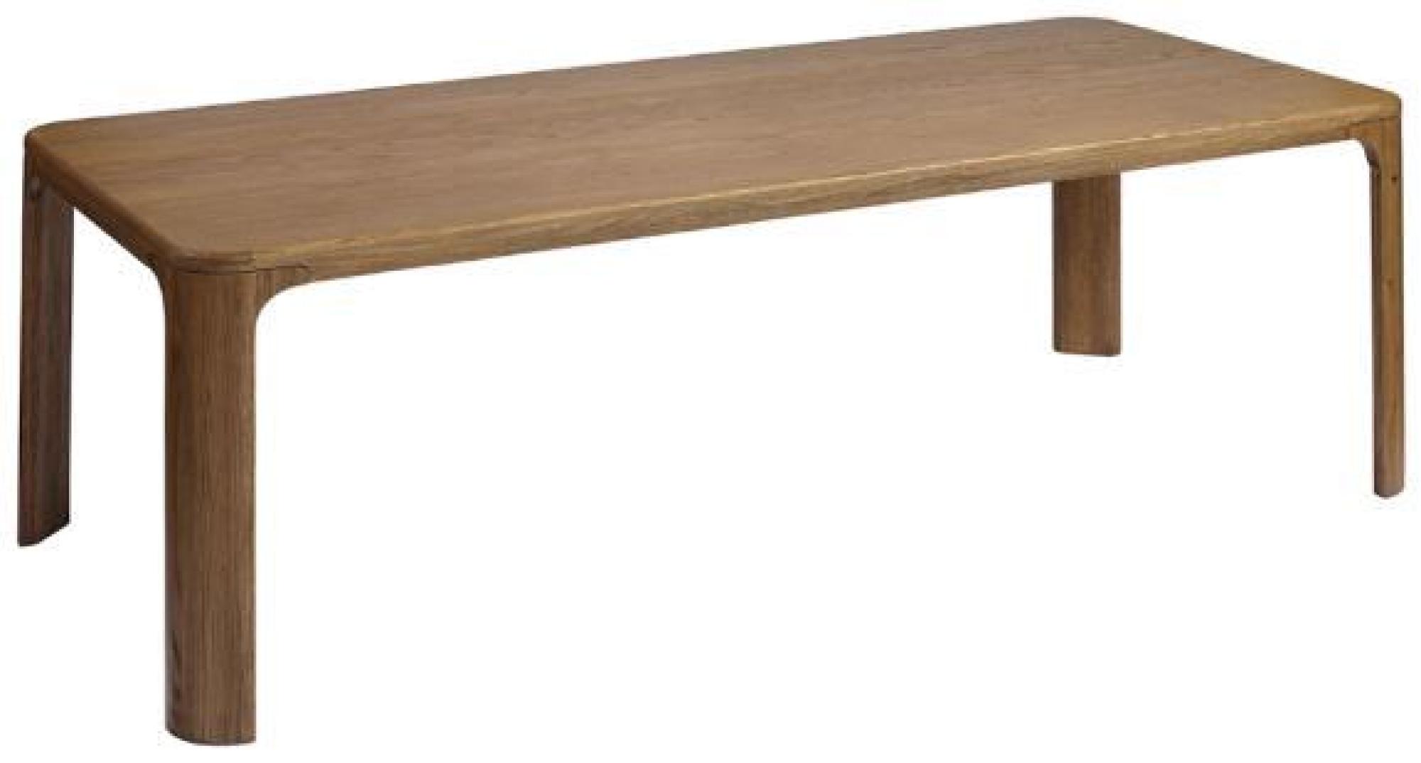 Product photograph of Natural Oak Rectangular Rounded Corners Dining Table from Choice Furniture Superstore.