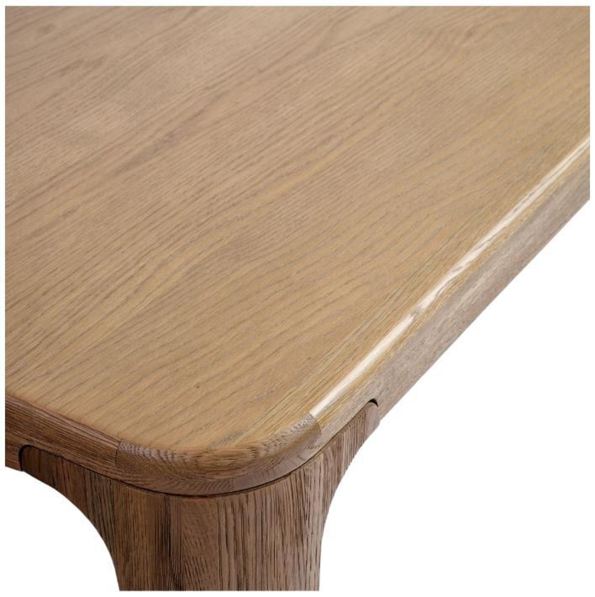 Product photograph of Natural Oak Rectangular Rounded Corners Dining Table from Choice Furniture Superstore.