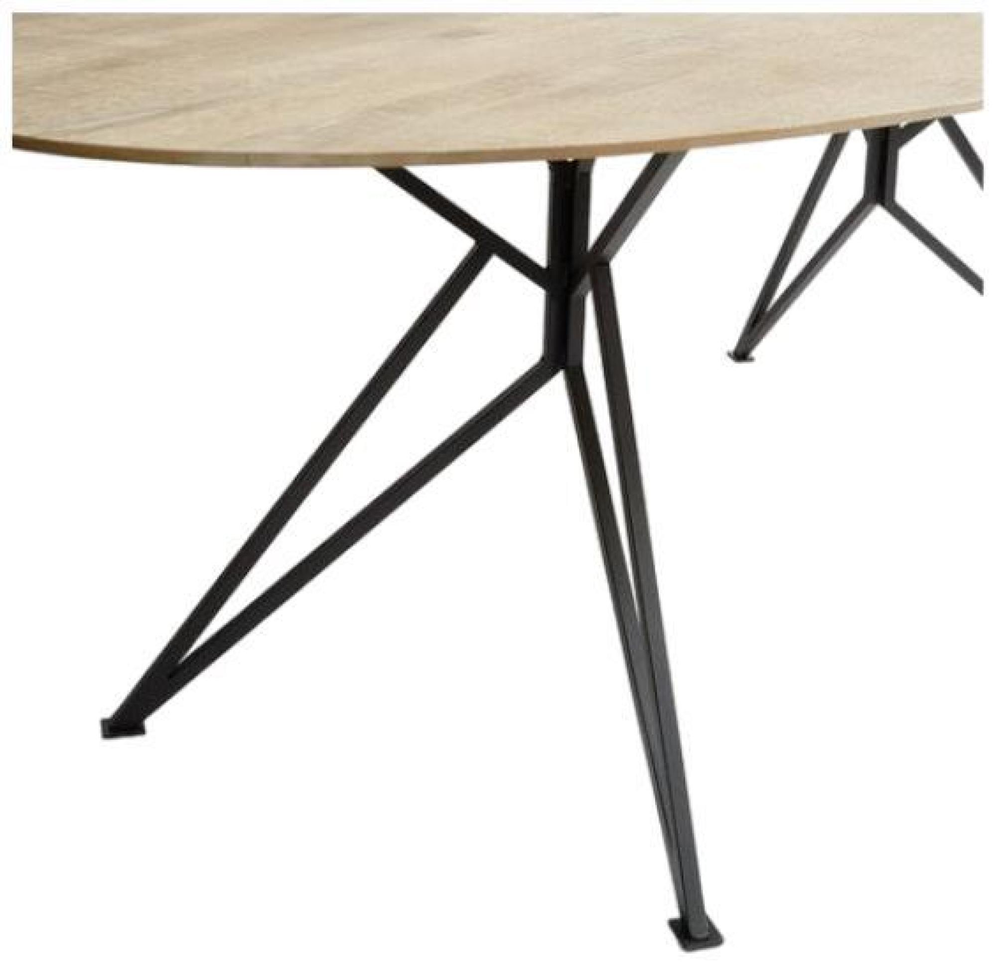 Product photograph of Bleached Oak Oval Dining Table - 6 Seater from Choice Furniture Superstore.