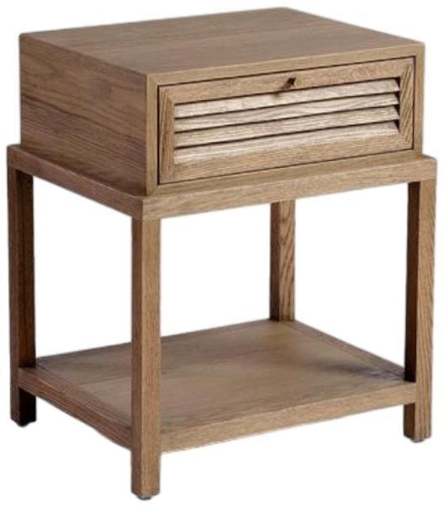 Product photograph of Natural Oak Wood 1 Drawer Bedside Table from Choice Furniture Superstore.