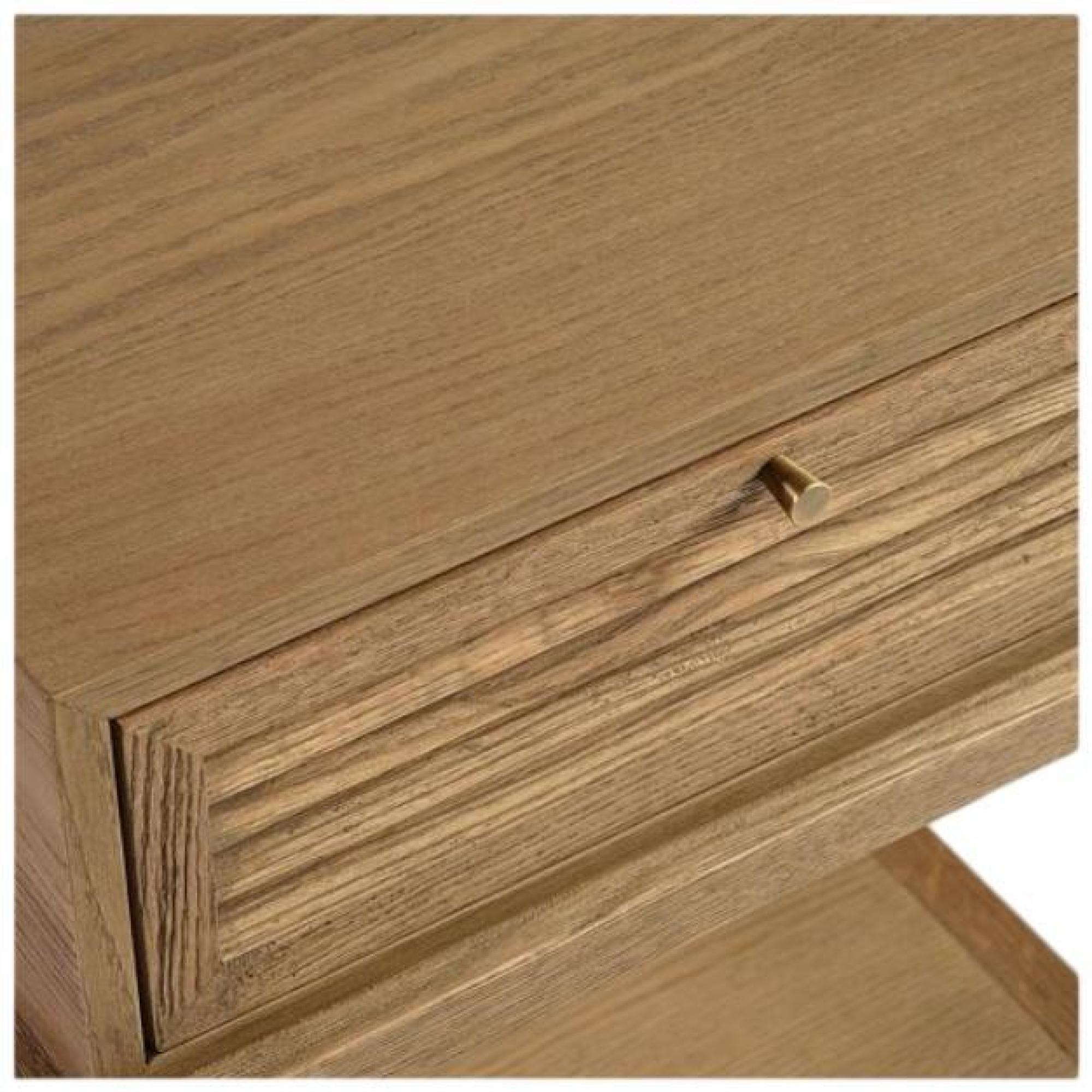 Product photograph of Natural Oak Wood 1 Drawer Bedside Table from Choice Furniture Superstore.